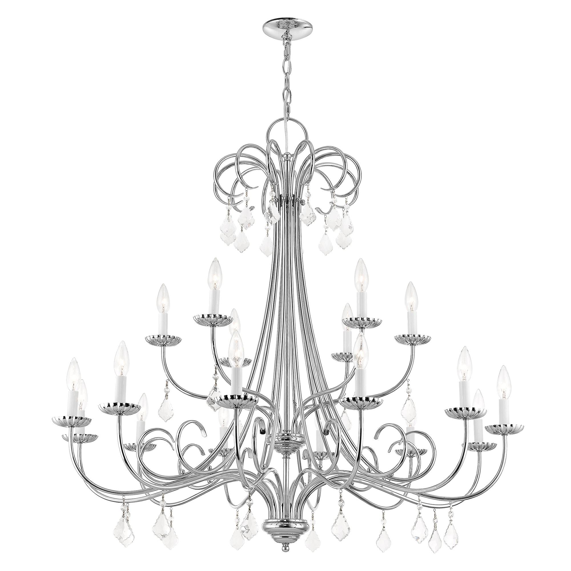 Livex Lighting Daphne 18 - Light Chandelier in  Polished Chrome