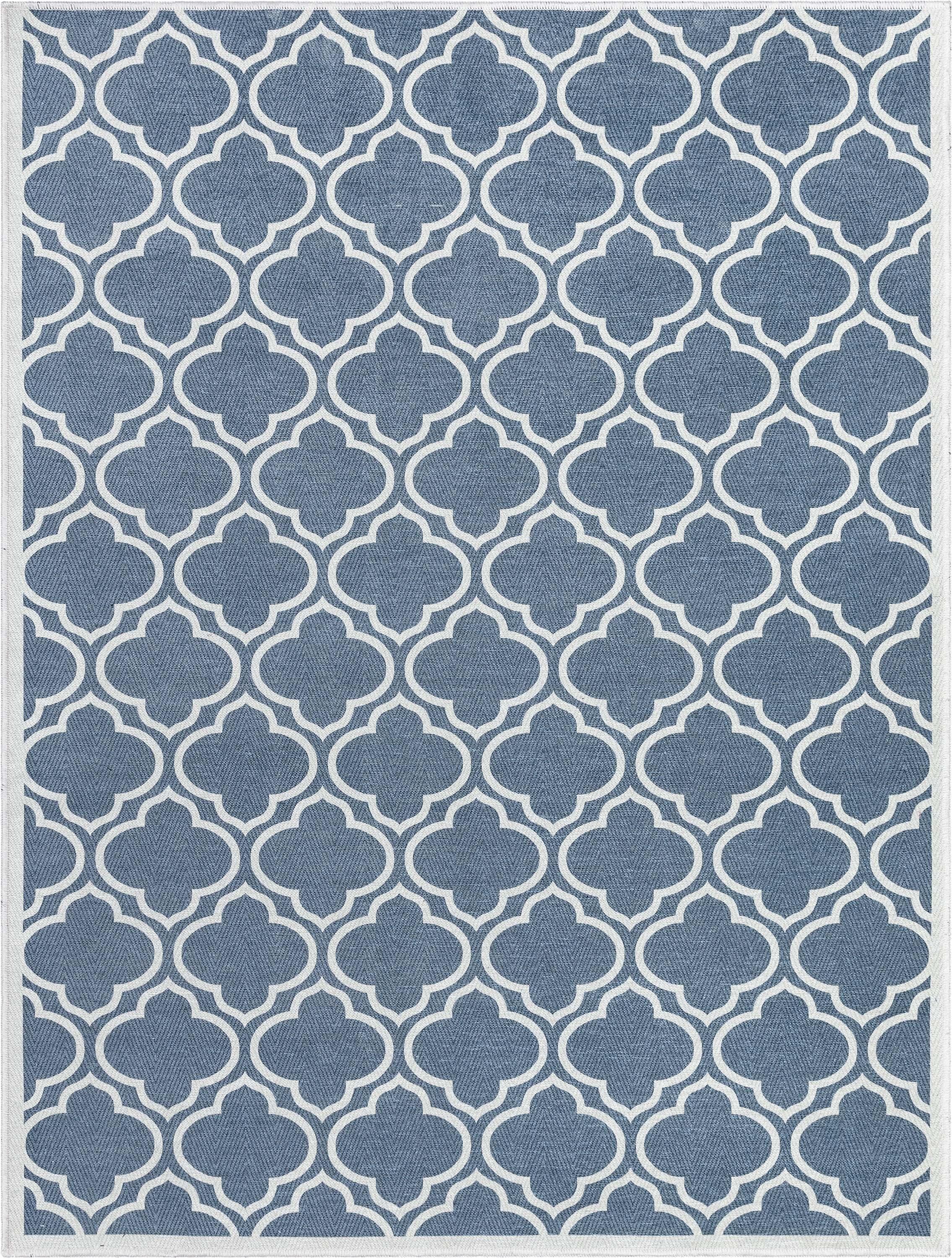 Well Woven Apollo Lattice Modern Moroccan Charcoal Grey 7'7" x 9'10" Machine Washable Area Rug