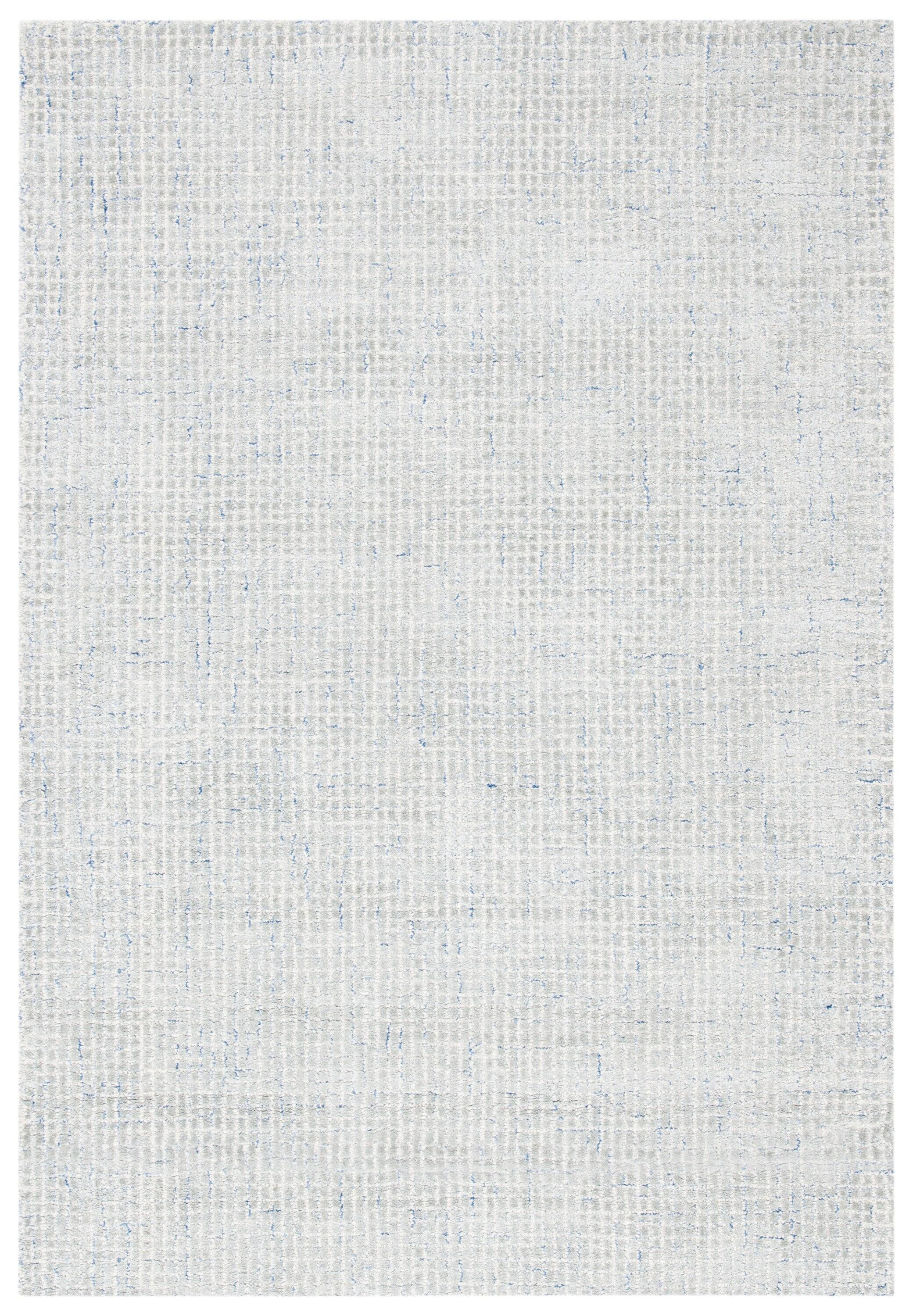 Abstract ABT469 Hand Tufted Area Rug - Silver/Blue - 3'x5' - Safavieh .