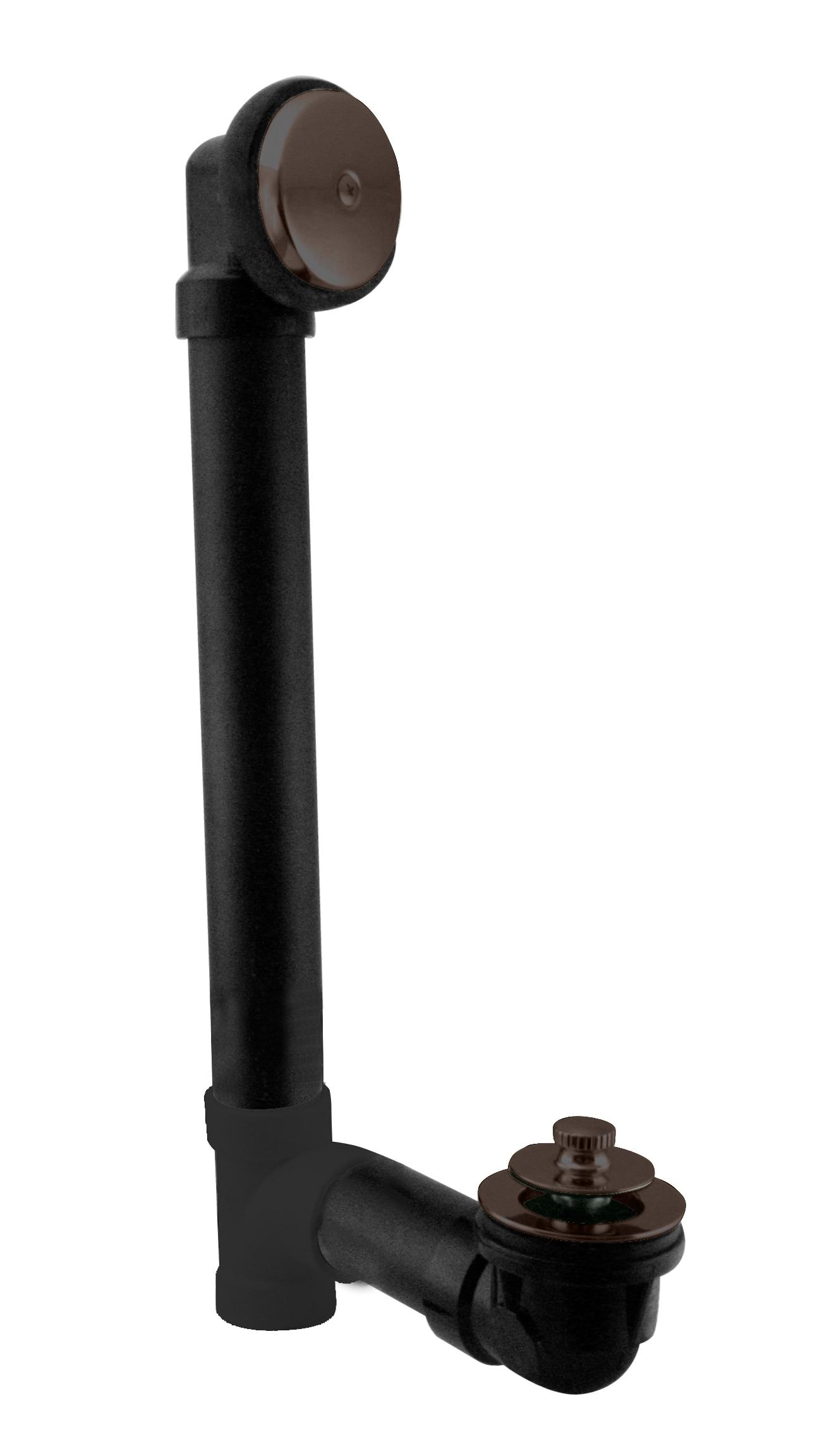 12 ABS Pull & Drain Bathtub Leg Drain Assembly with One-Hole Overflow