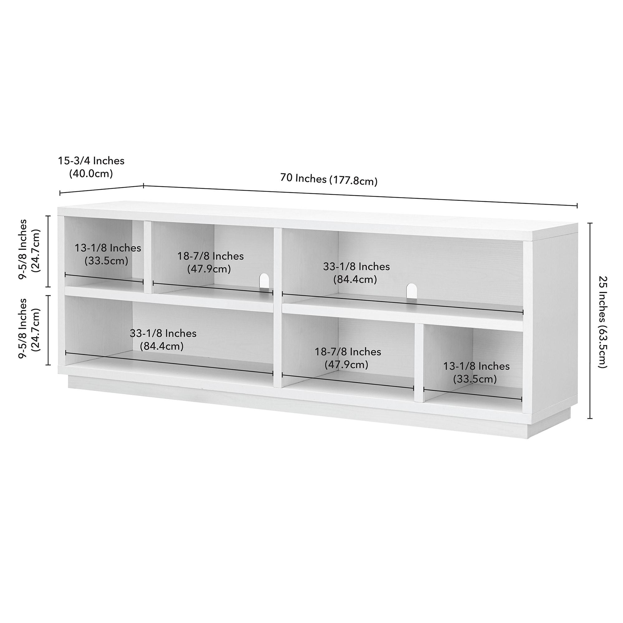 Bowman 70" White Metal Frame TV Stand