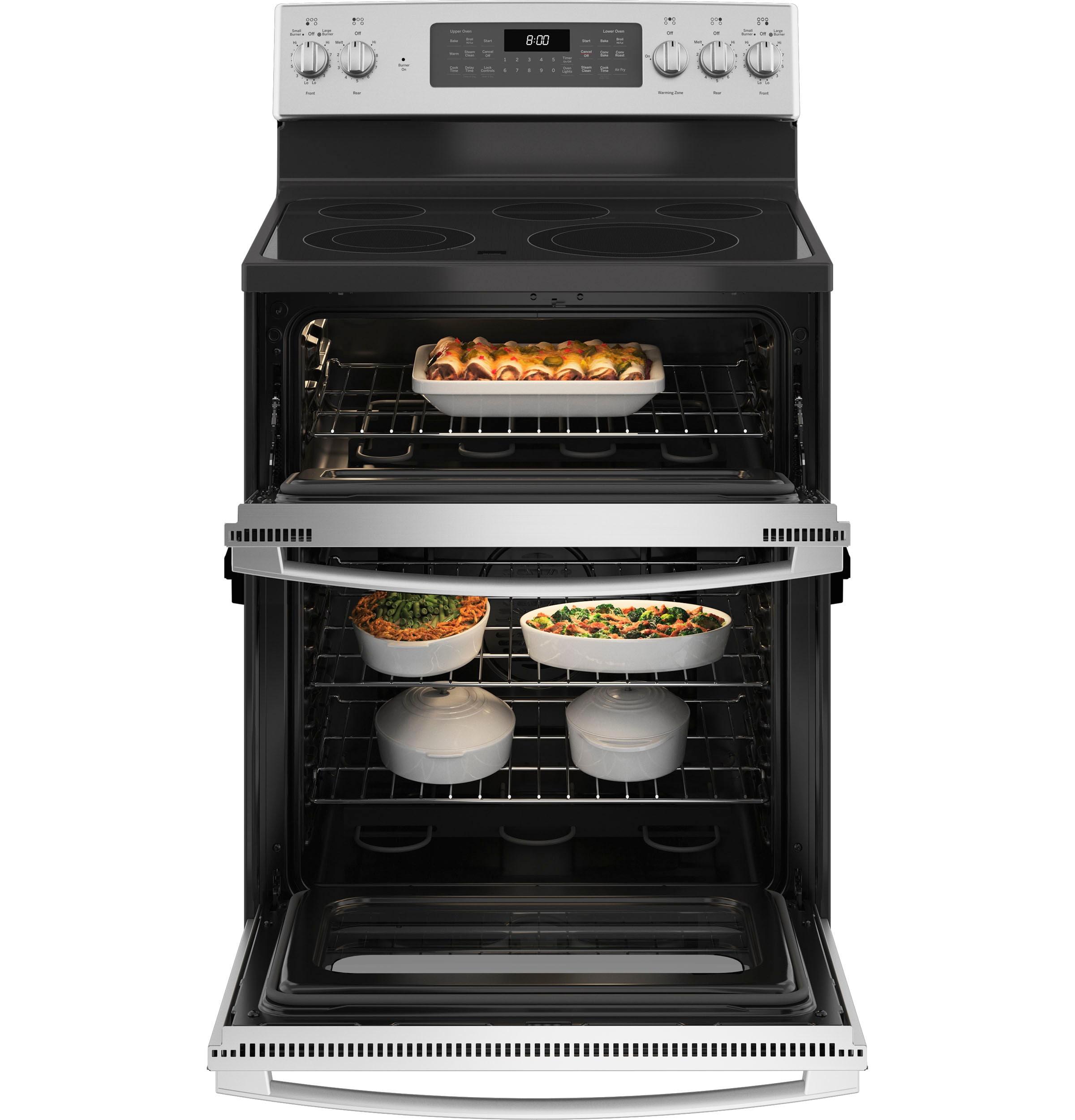 GE Appliances 30" 6.6 cu. ft. Freestanding Electric Range with 5 Elements and Convection Oven