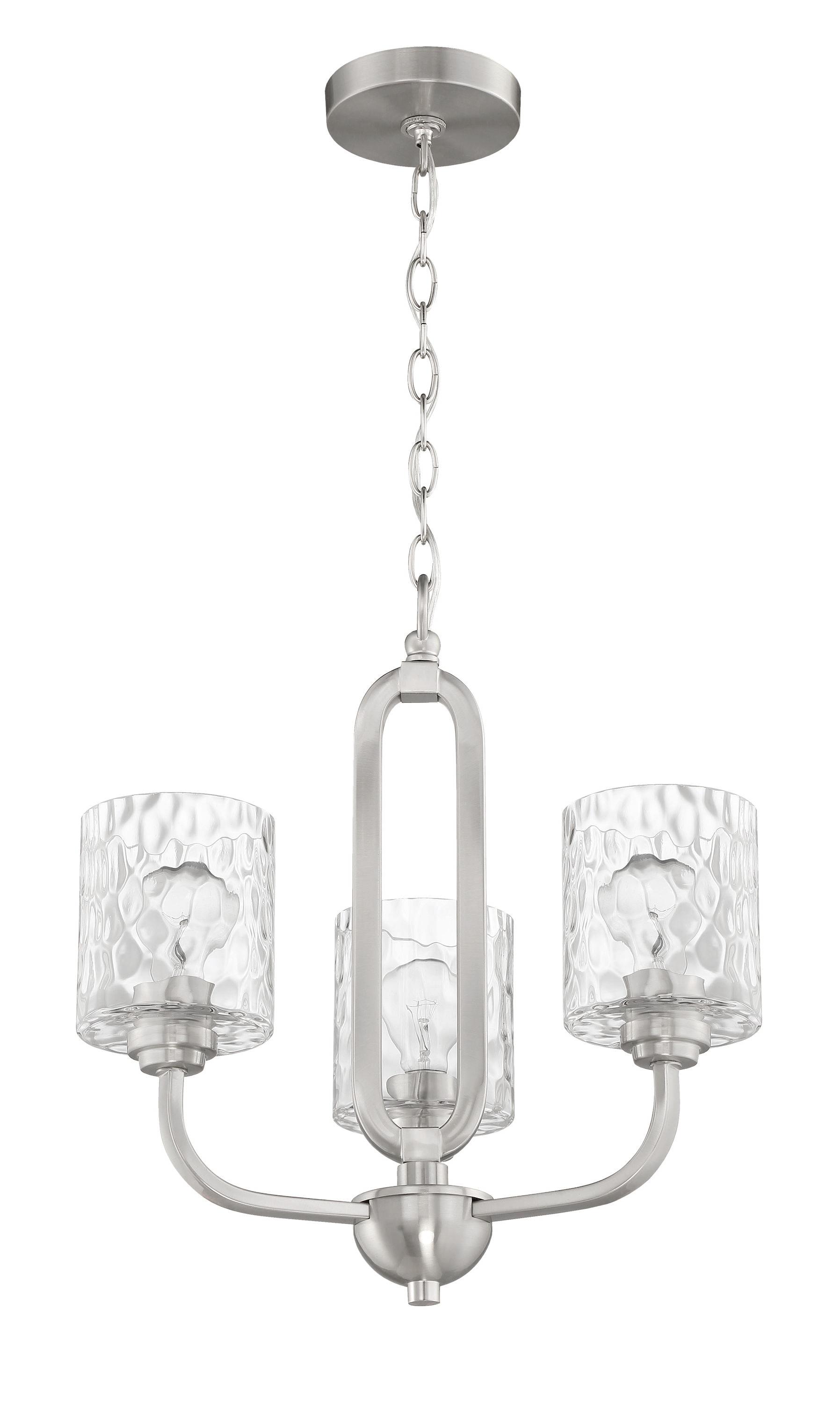 Craftmade Lighting 3 - Light Chandelier in  Brushed Polished Nickel