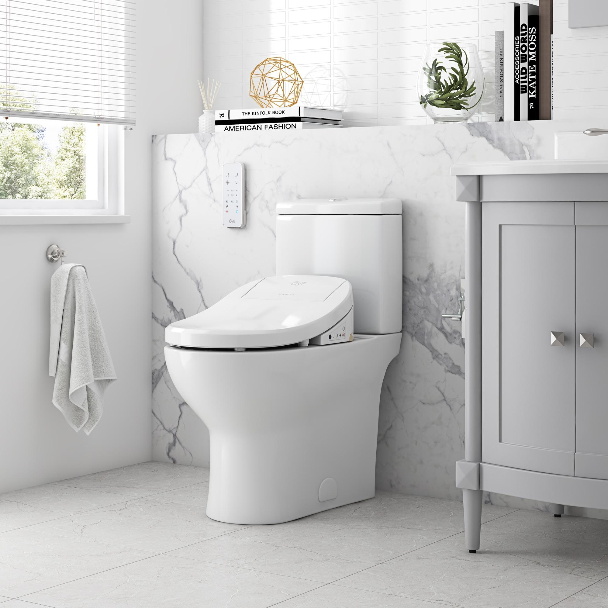 Ove Decors Felix 1.59 Gallons GPF Elongated Floor Mounted Bidet Toilet (Seat Included)