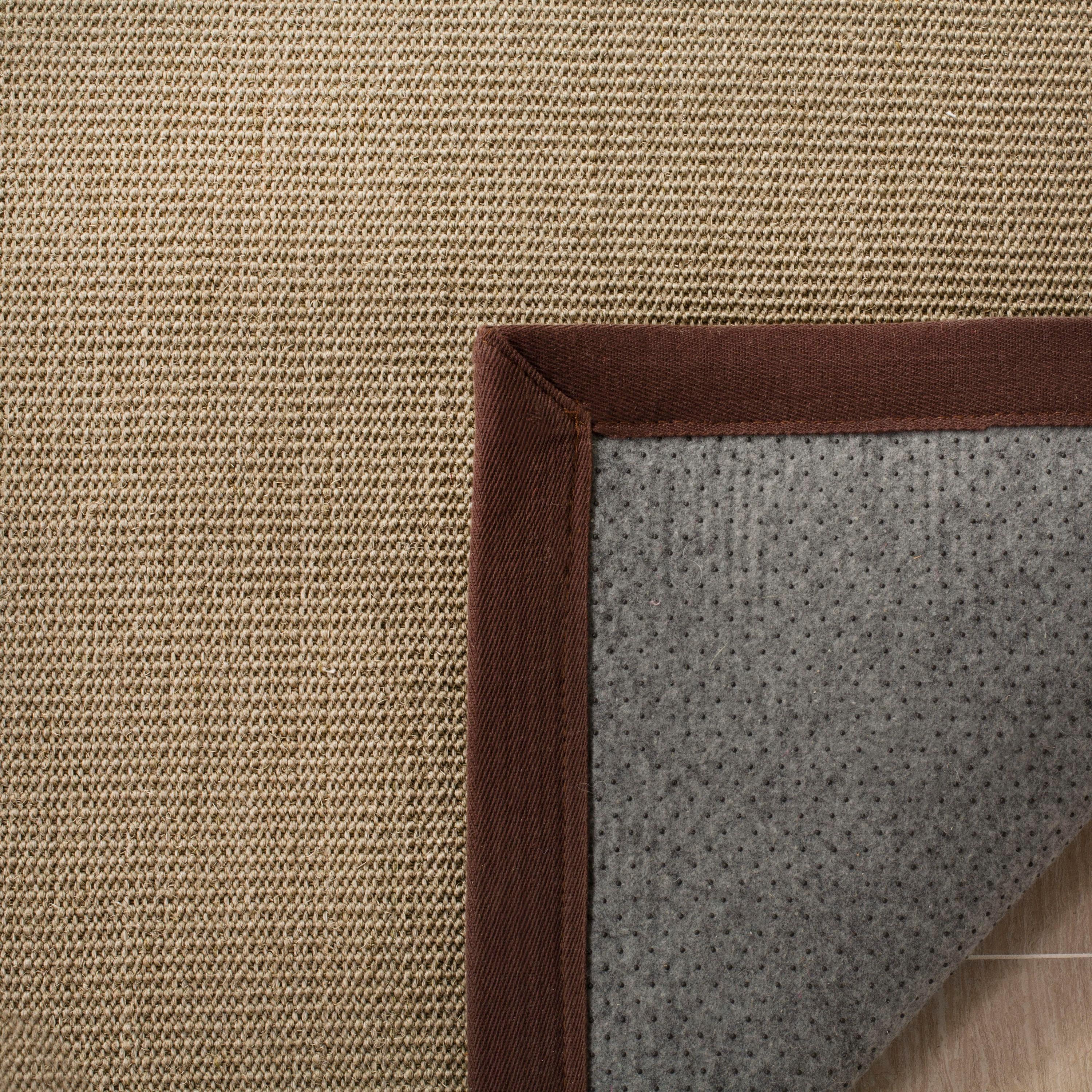 Natural Fiber NF131 Power Loomed Indoor Area Rug - Sage/Brown - 5'x8' - Safavieh
