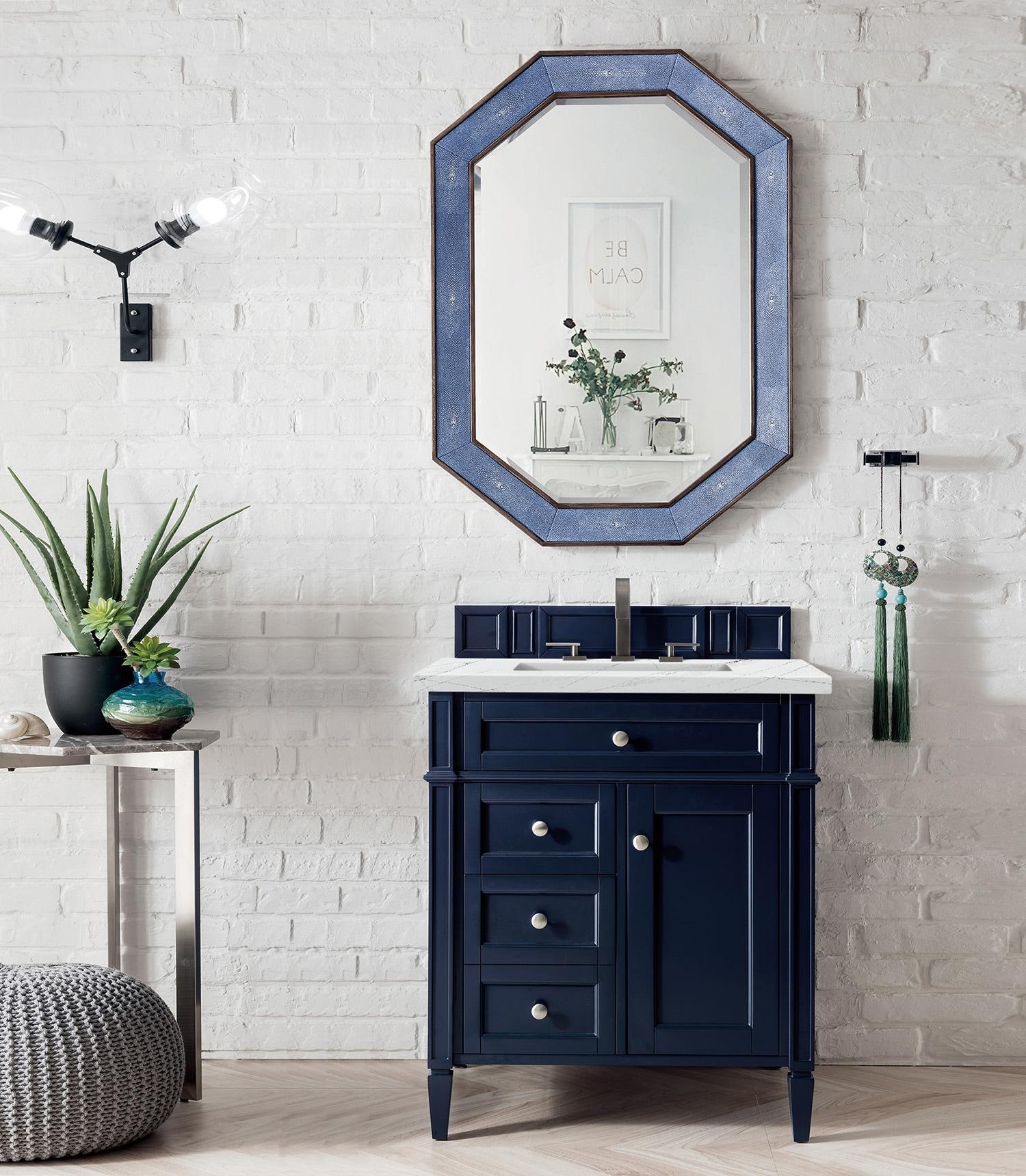 Victory Blue 30'' Freestanding Plywood Single Vanity