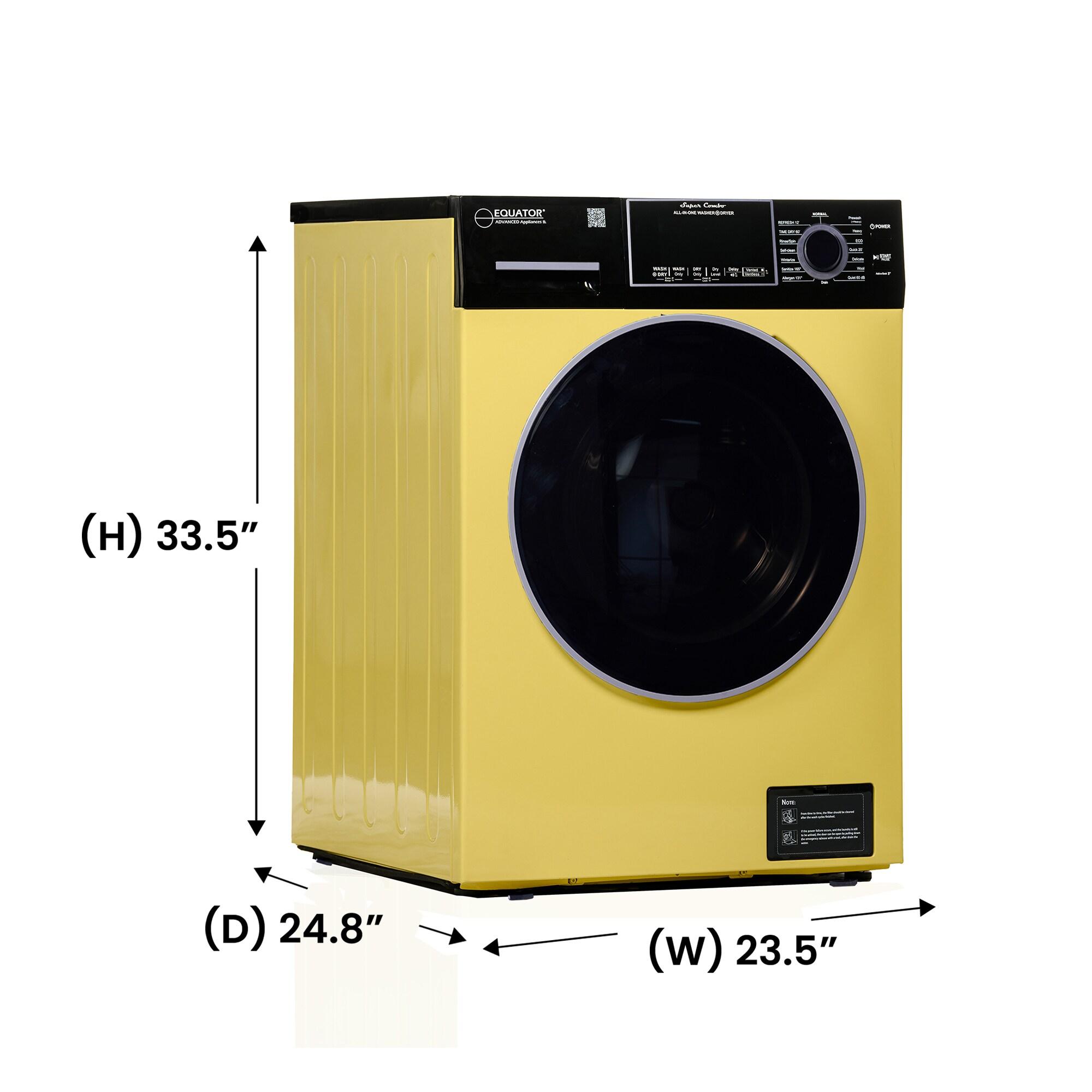 Equator Ver3 Combo Washer Vented/Ventless Dry-1400RPM Color Coded Display Y/B