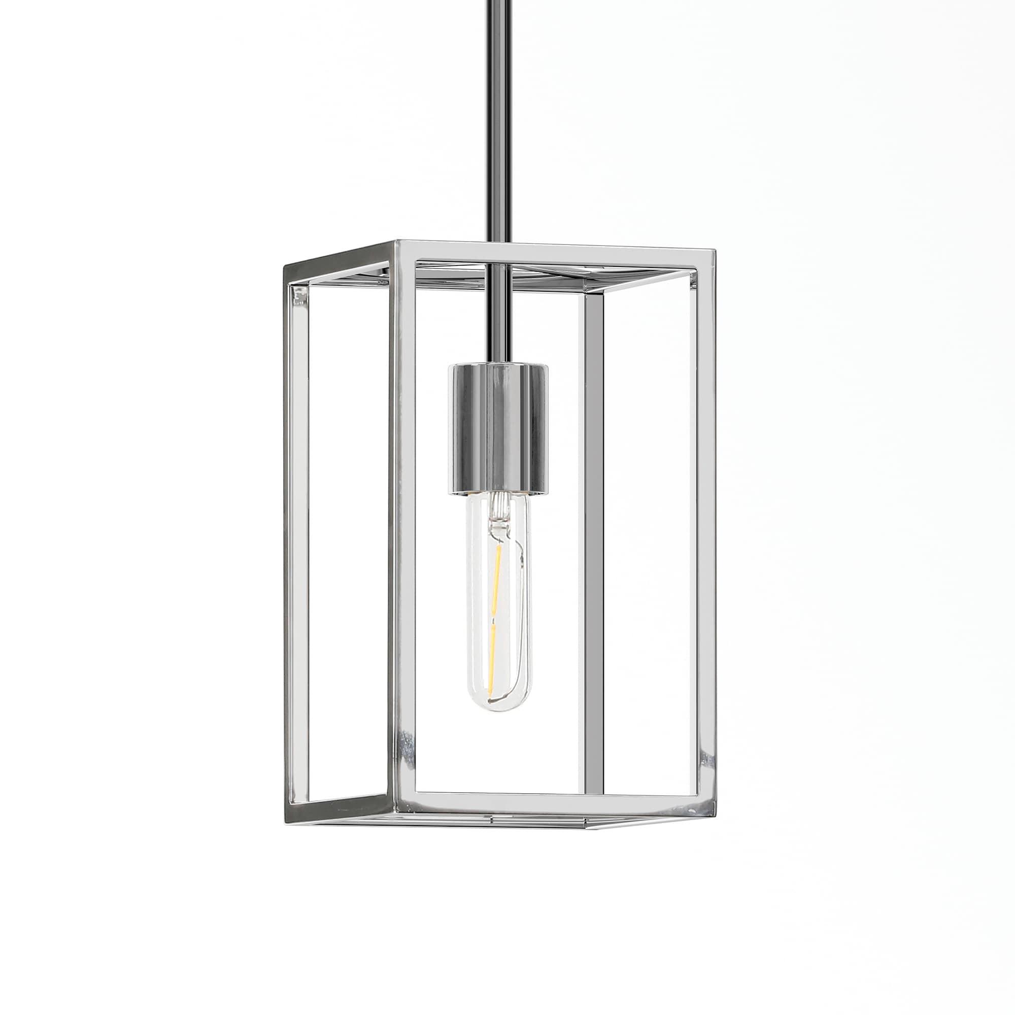 Evelyn&Zoe 6" Nickel Metal Pendant