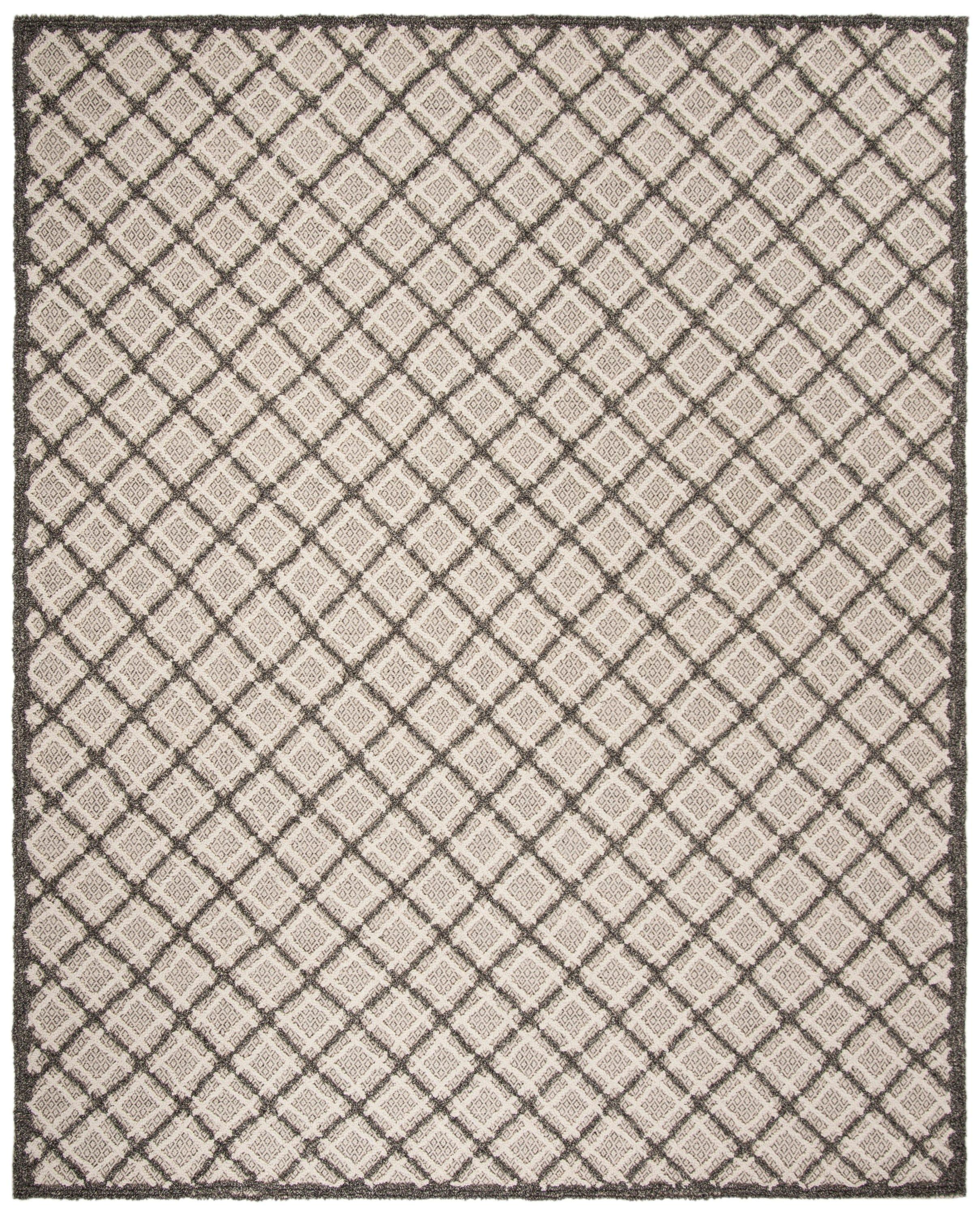 Trace TRC251 Hand Tufted Area Rug - Dark Grey/Light Grey - 8'x10' - Safavieh.