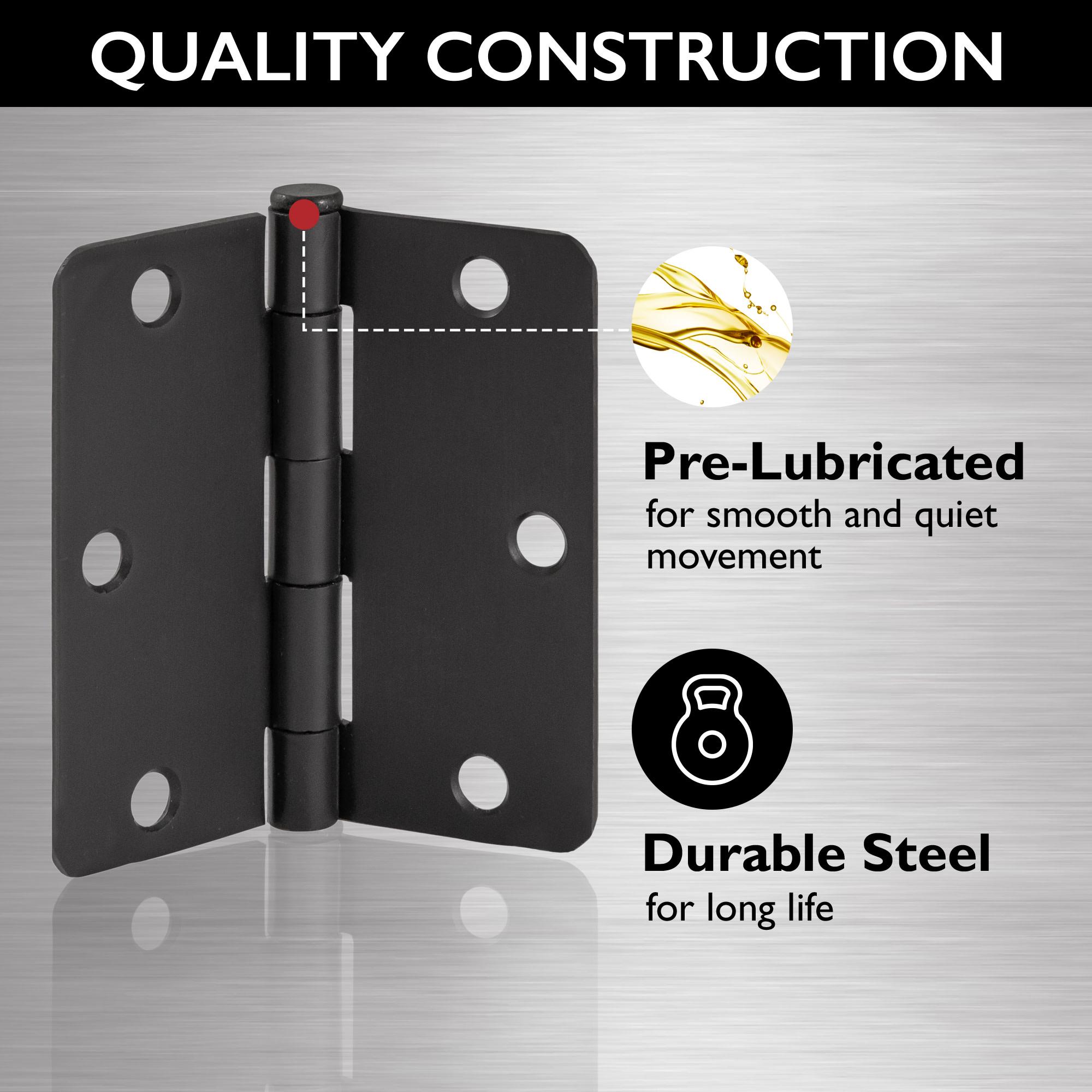 Design House 3.5" H x 3.5" W Butt Bearing Door Hinges (Set of 10)