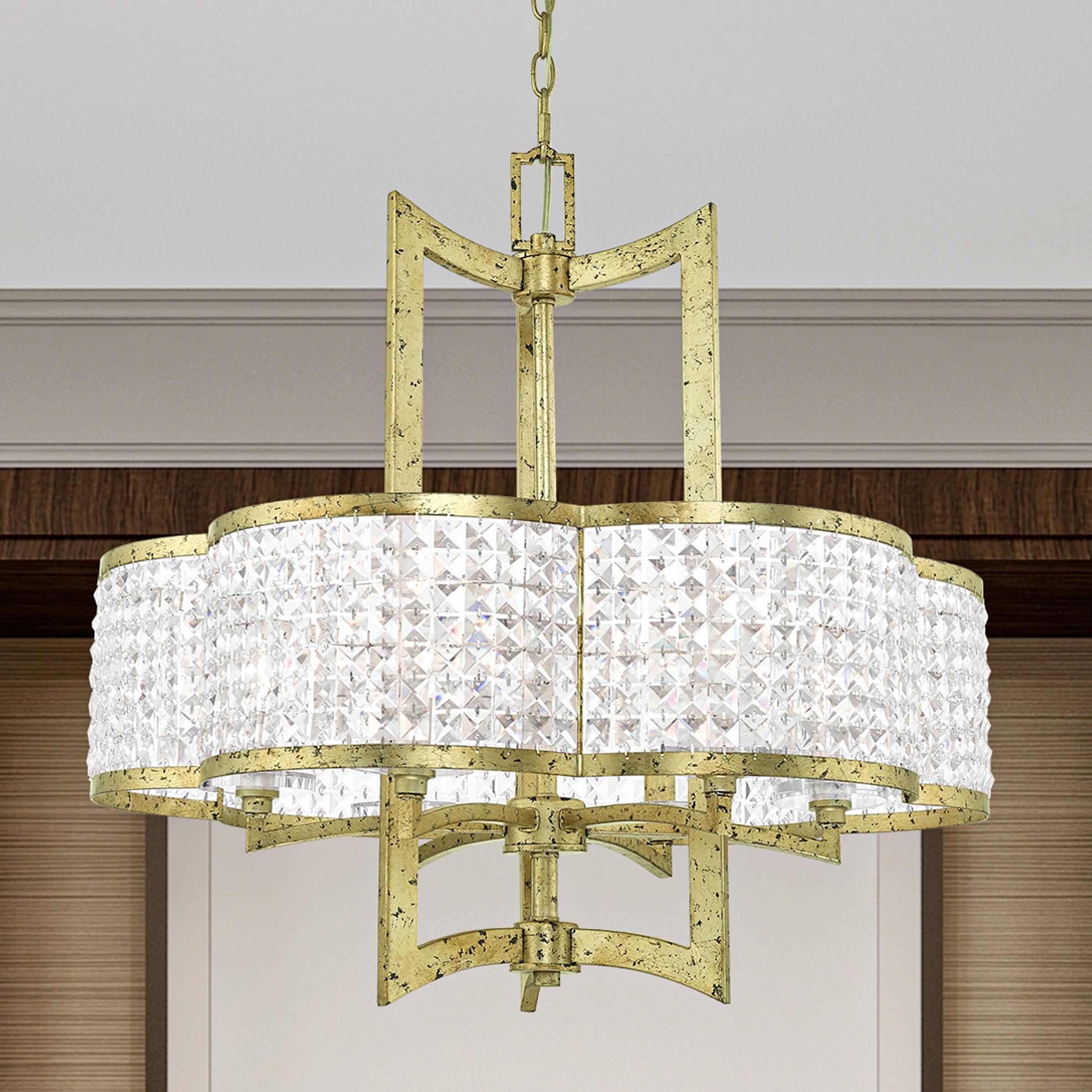 Livex Lighting Grammercy 6 - Light Chandelier in  Winter Gold