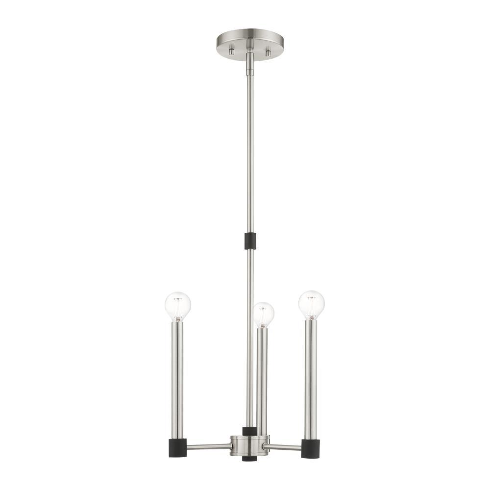 Livex Lighting Karlstad 3 - Light Chandelier in  Brushed Nickel