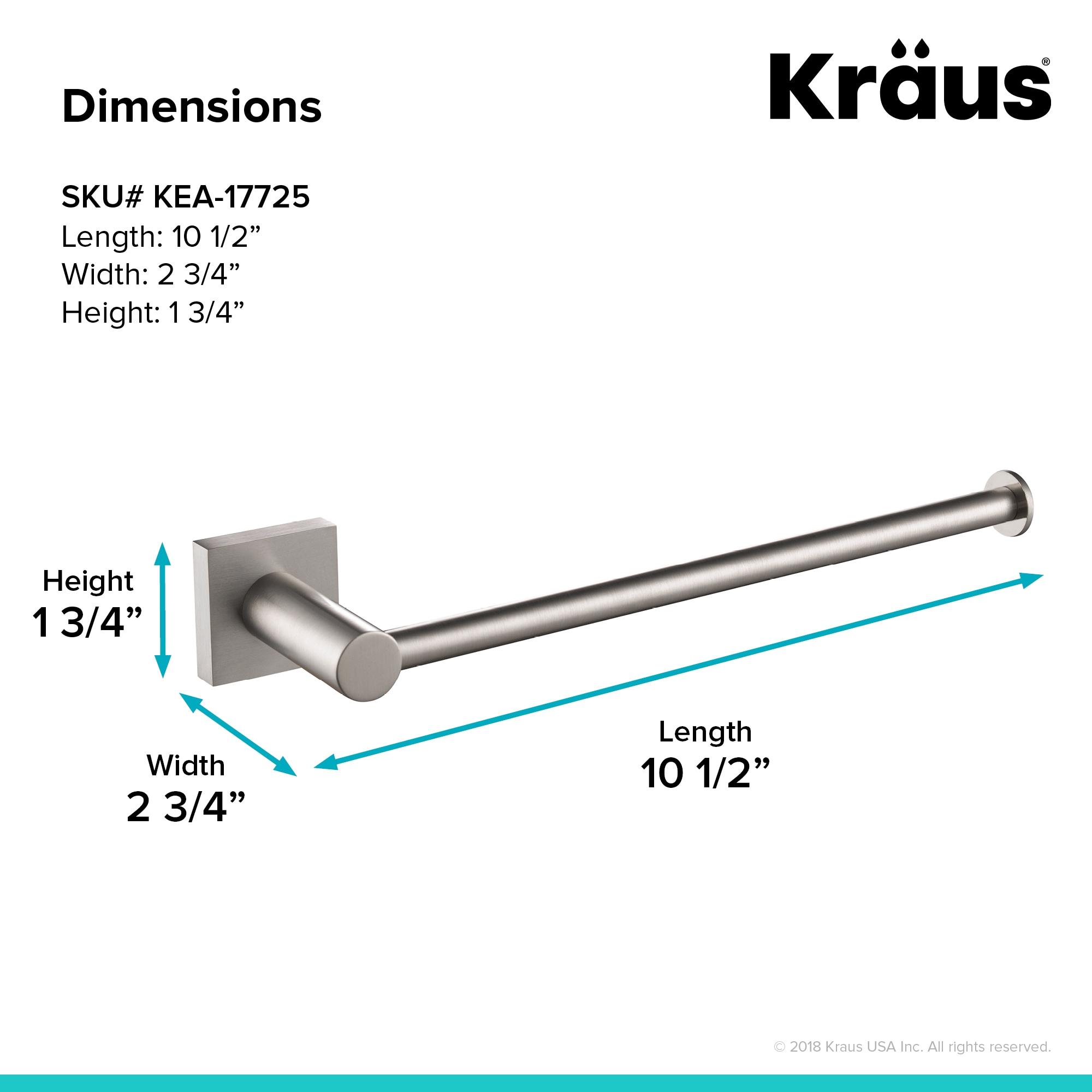 Kraus 2.81" Towel Bars, Brushed Nickel
