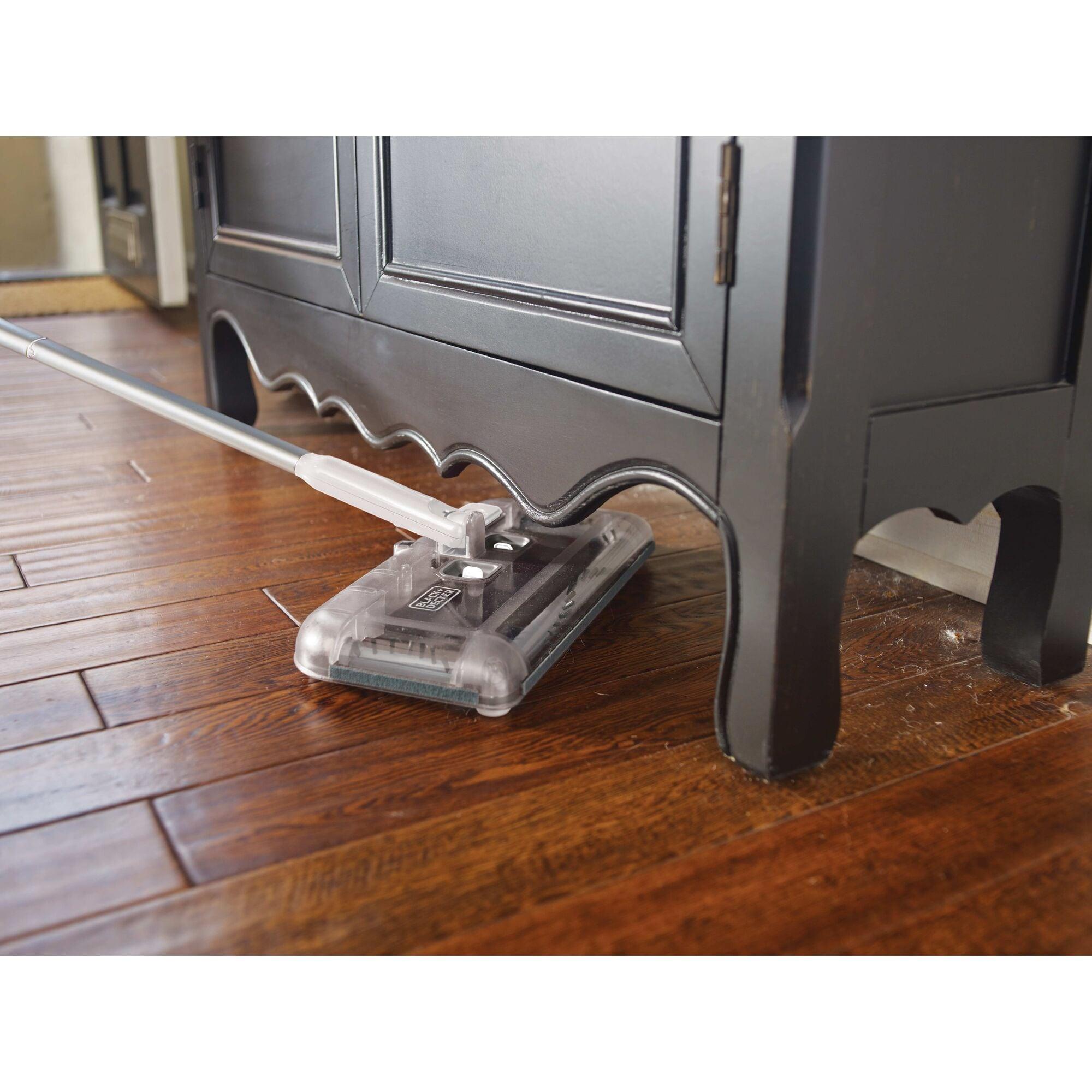 BLACK+DECKER Floor Sweeper, 50 Minutes Runtime, Powder White