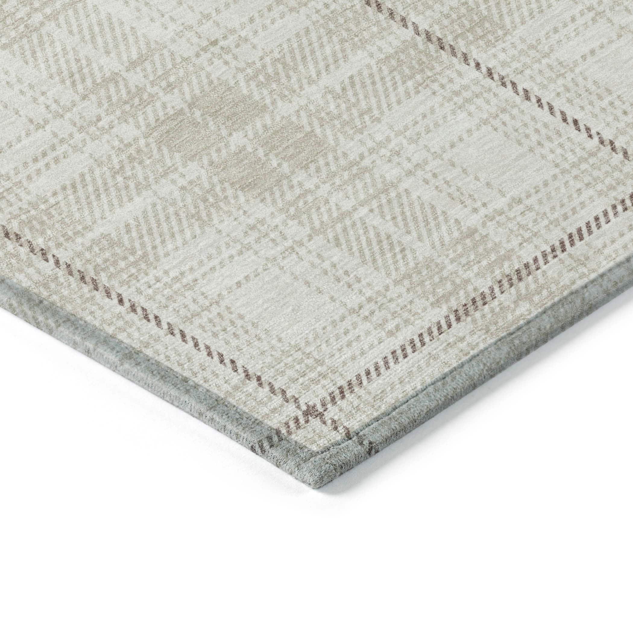 Machine Washable Indoor/Outdoor Chayden ACN993 Ivory 5' x 7'6" Rug