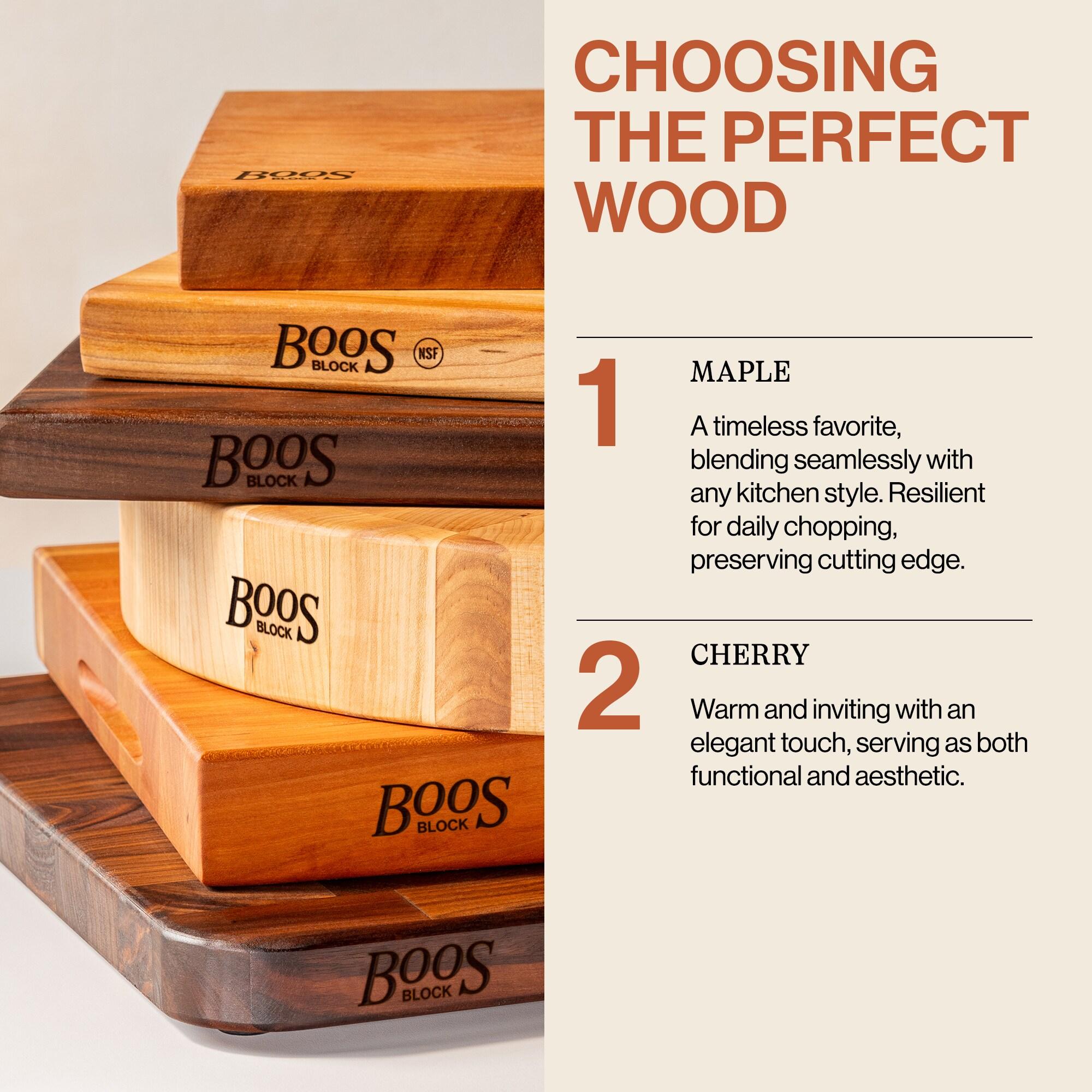 John Boos Wood Edge Grain Reversible Cutting Board