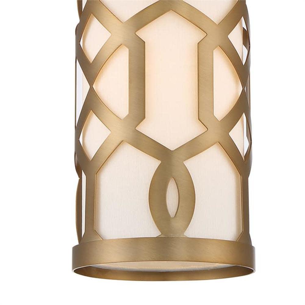 Crystorama Lighting Jennings 1 - Light Pendant in  Aged Brass