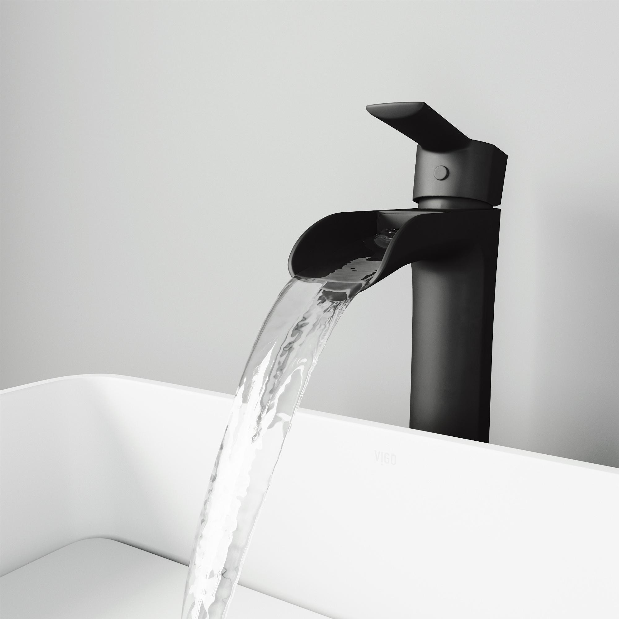 Niko 11" H Single Handle Vessel Sink Bathroom Faucetwith Pop-up Drain