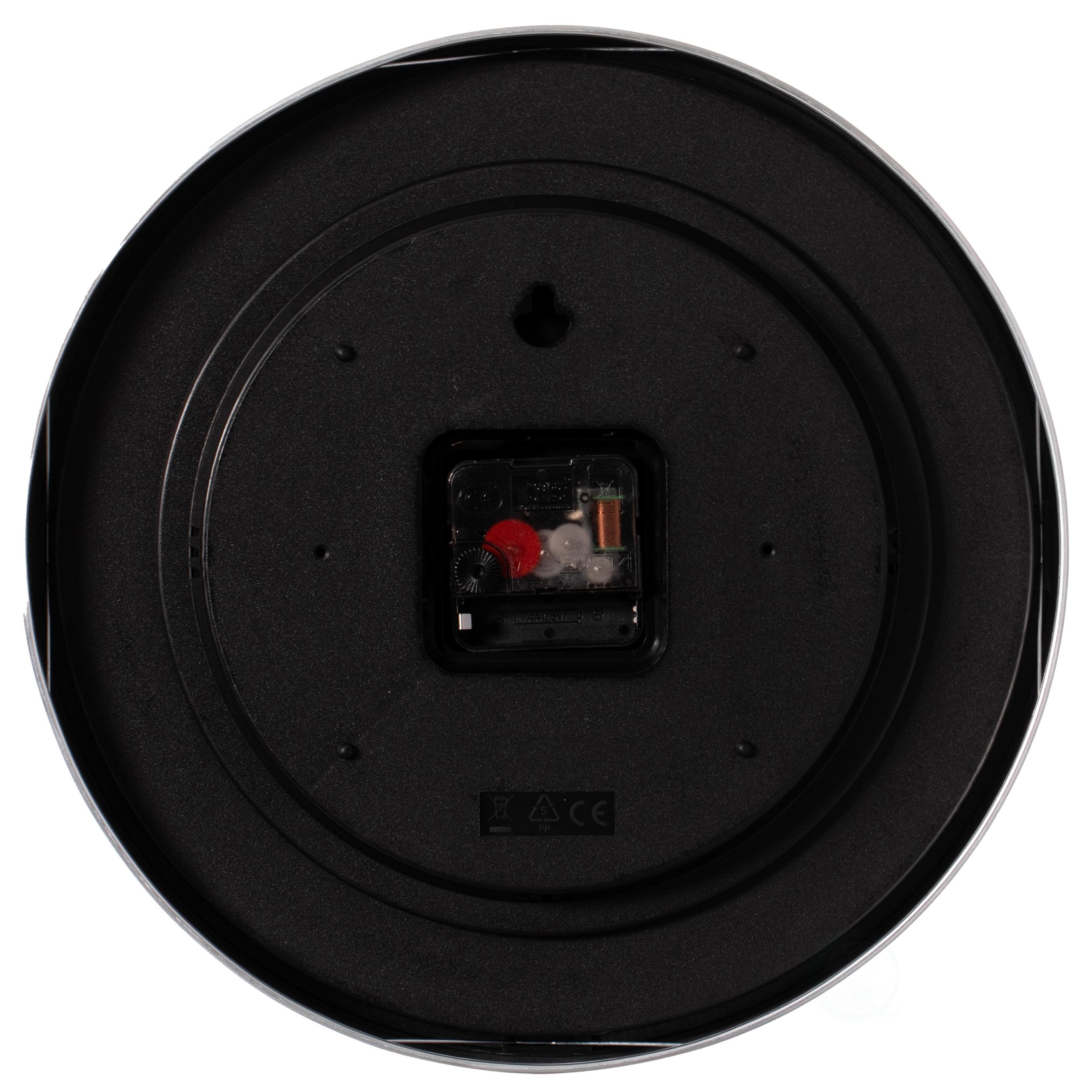 Modern Decorative Aluminum Round Wall Clock For Living Room, Kitchen, Dining Room