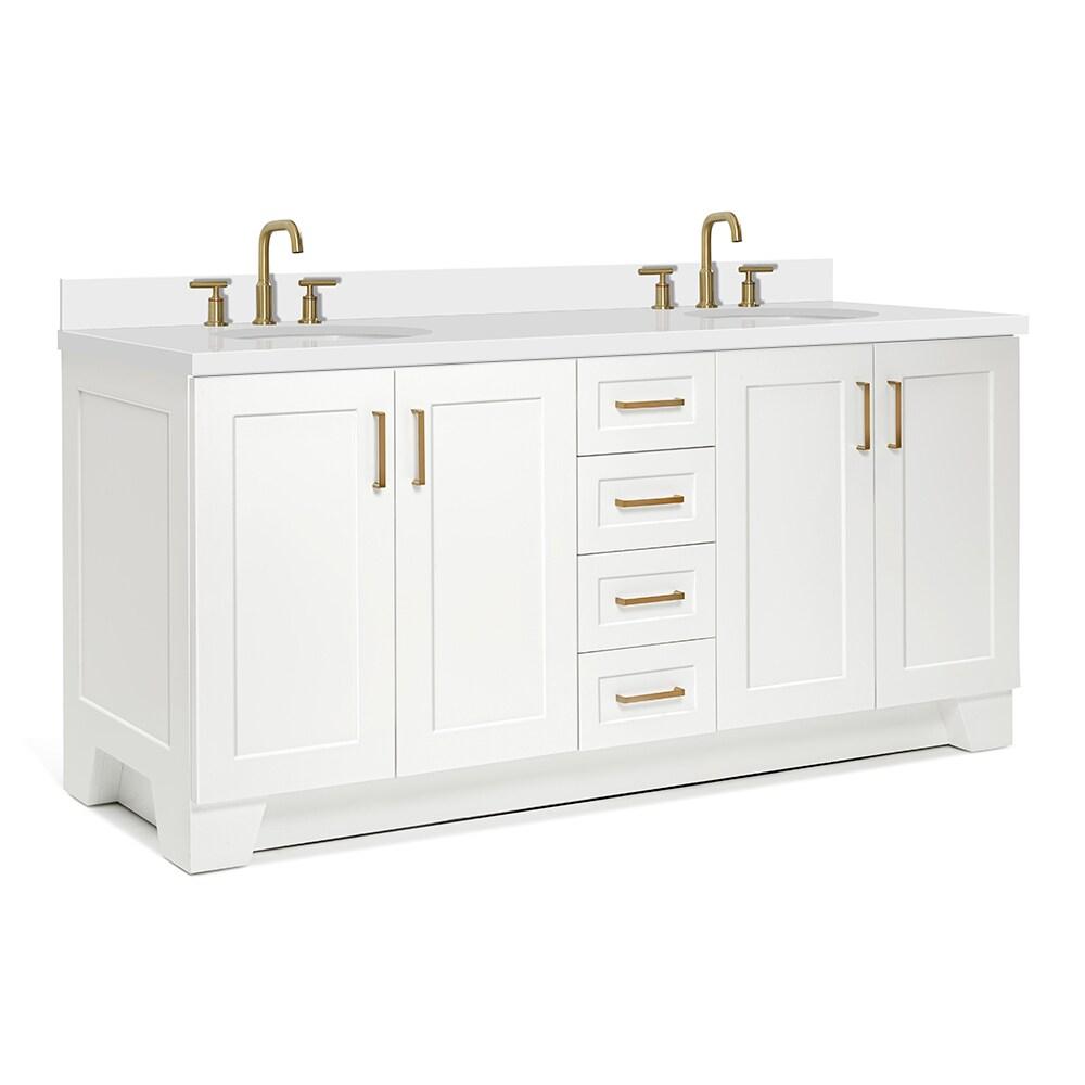 Ariel Q073dwqovo Taylor 73" Free Standing Double Basin Vanity Set - White