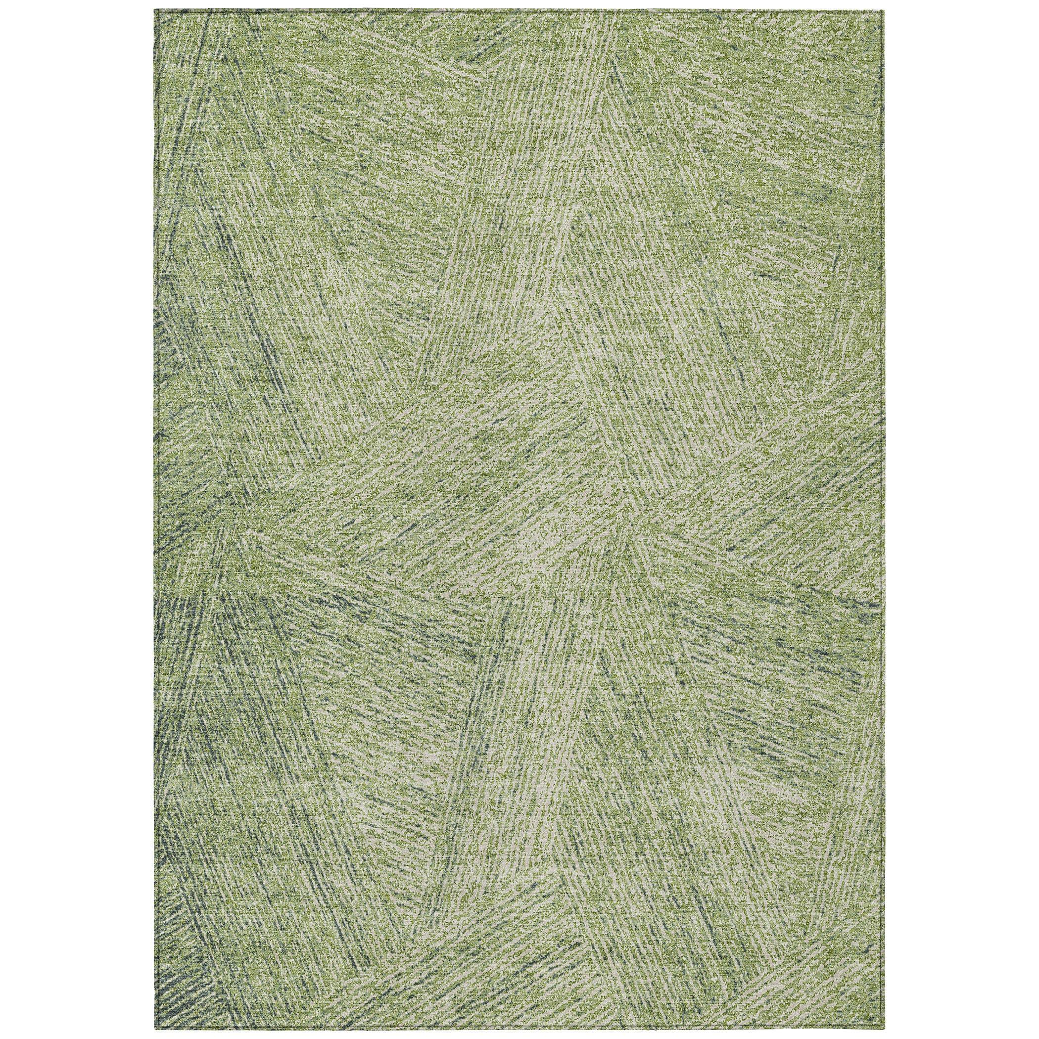 Machine Washable Indoor/Outdoor Chayden ACN991 Aloe Rug