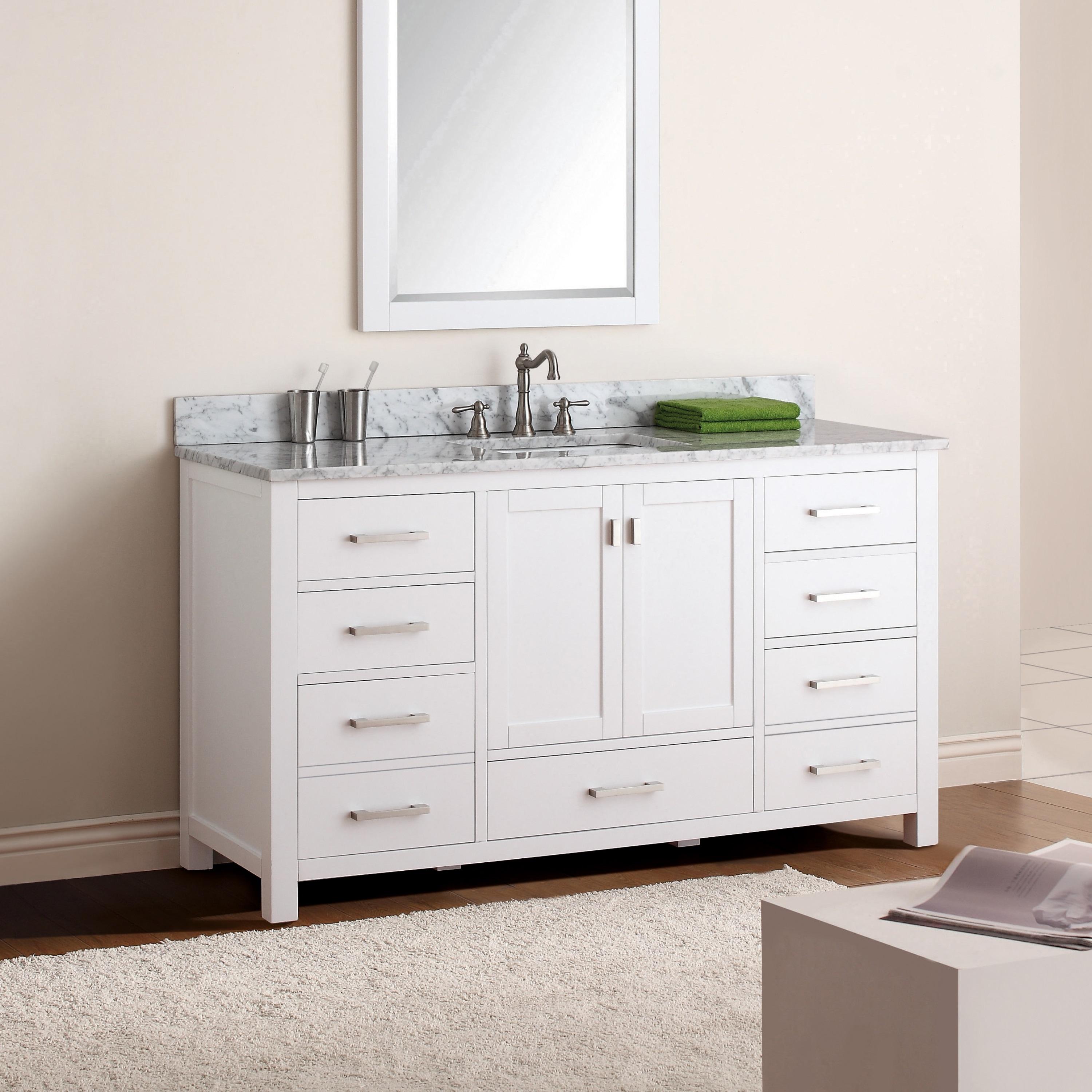Avanity Modero-V60-A Modero 60" Single Free Standing Vanity Cabinet Only - White