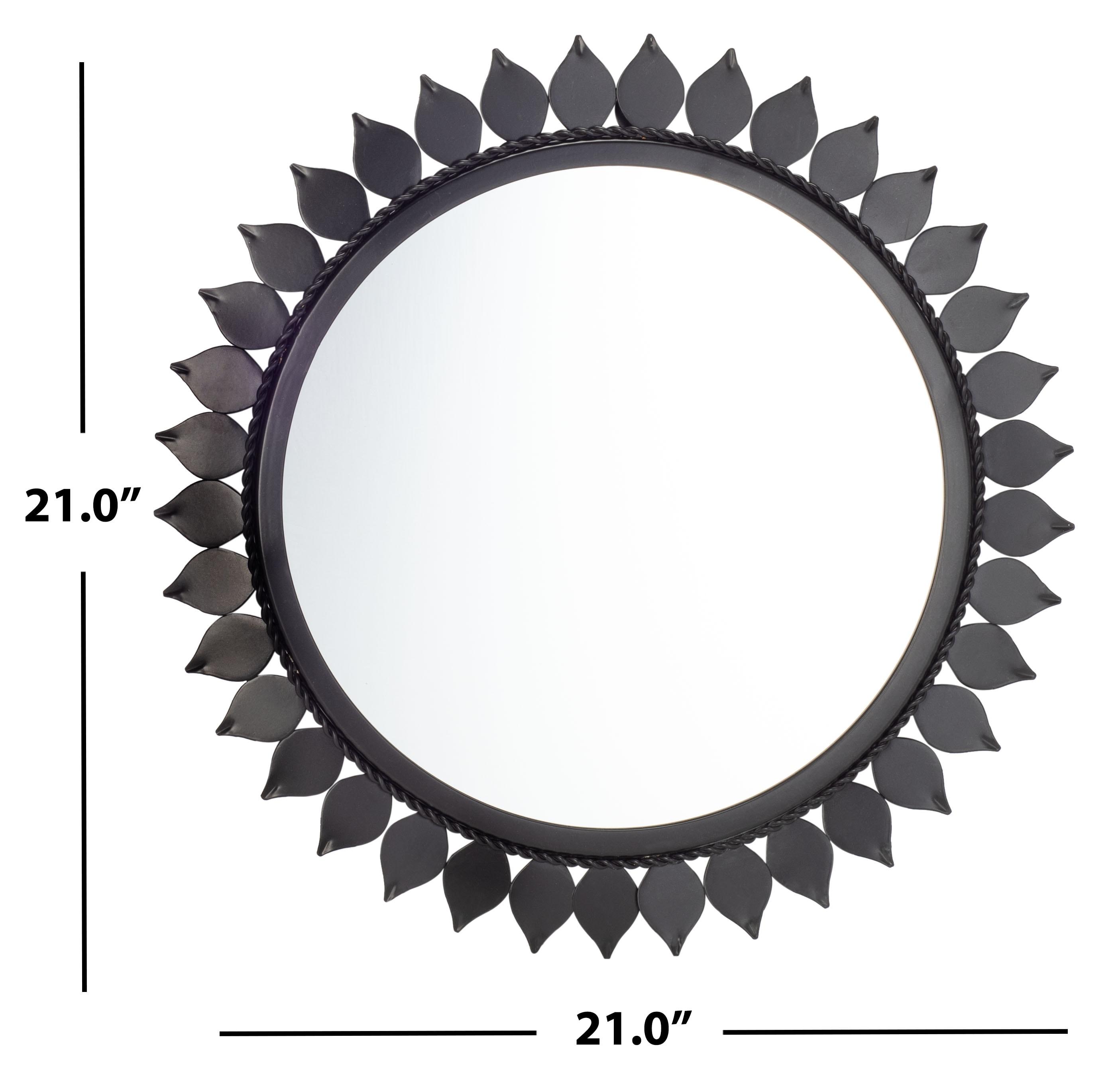 Nally Mirror - Matte Black - Safavieh
