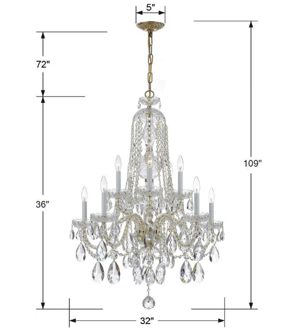 Crystorama Lighting - Ten Light Chandelier - Chandelier - Crystal - Five Light