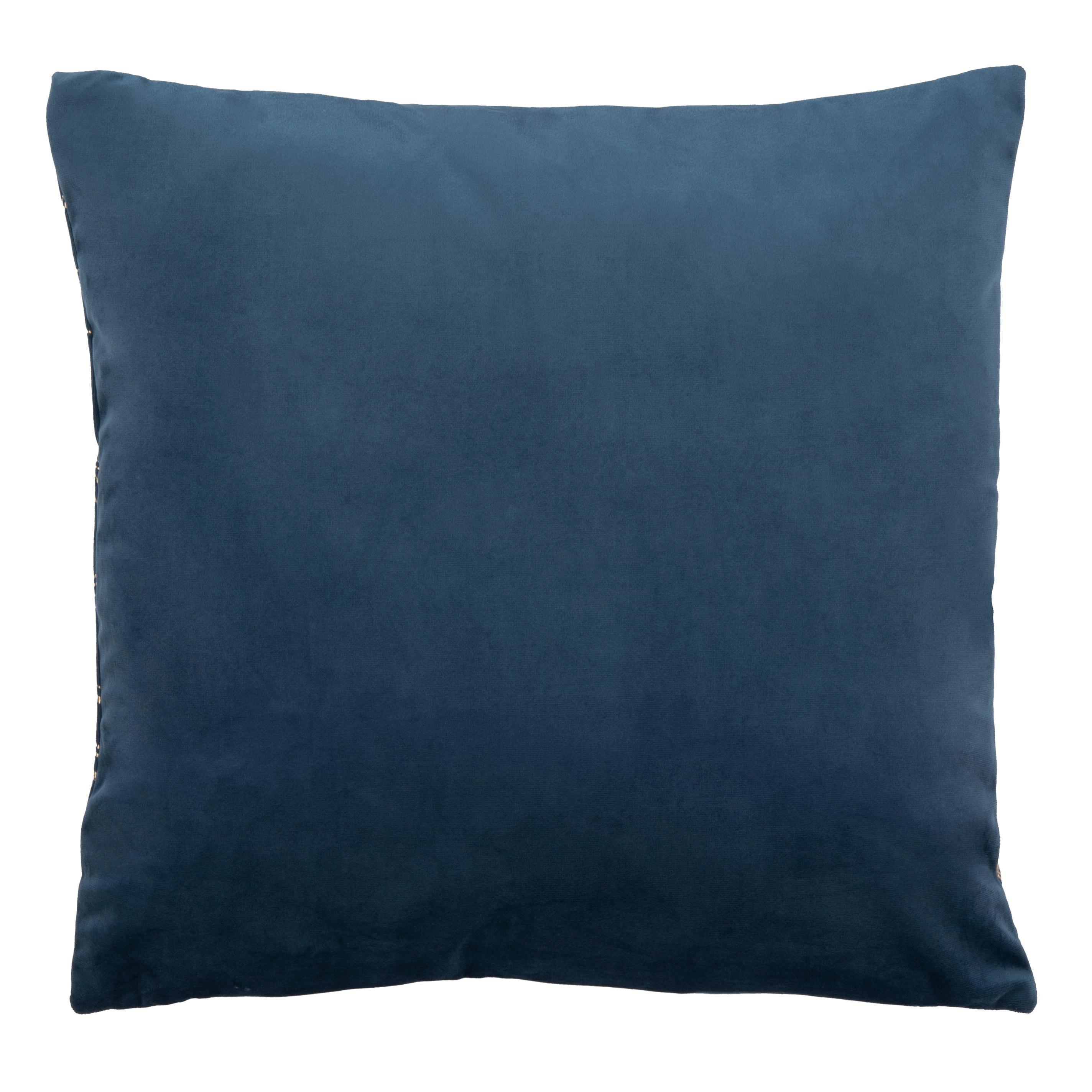 Yari Pillow - Royal Blue/Tan - 18"X18" - Safavieh