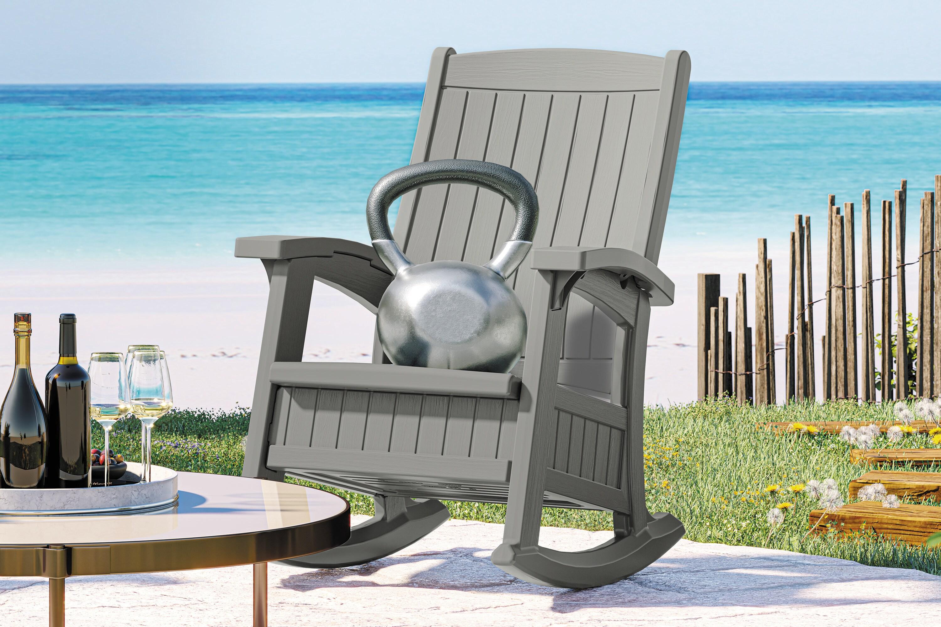 Suncast Suncast Outdoor Rocking Chair with Storage