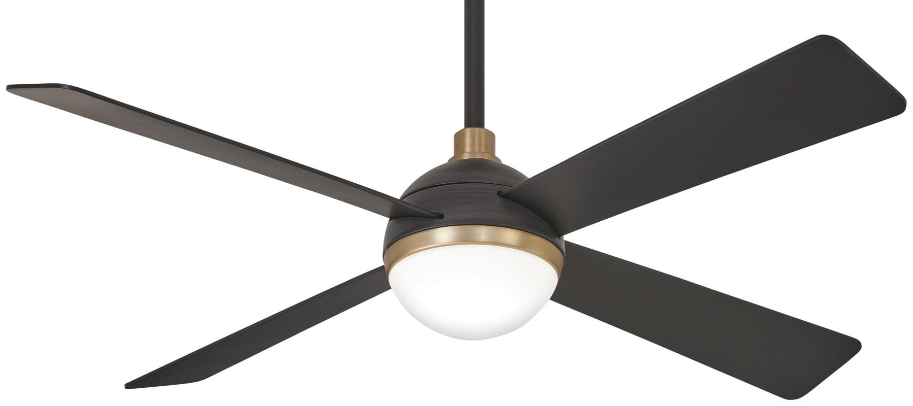 54" 4 - Blade LED Standard Ceiling Fan with Remote Control and Light Kit Included