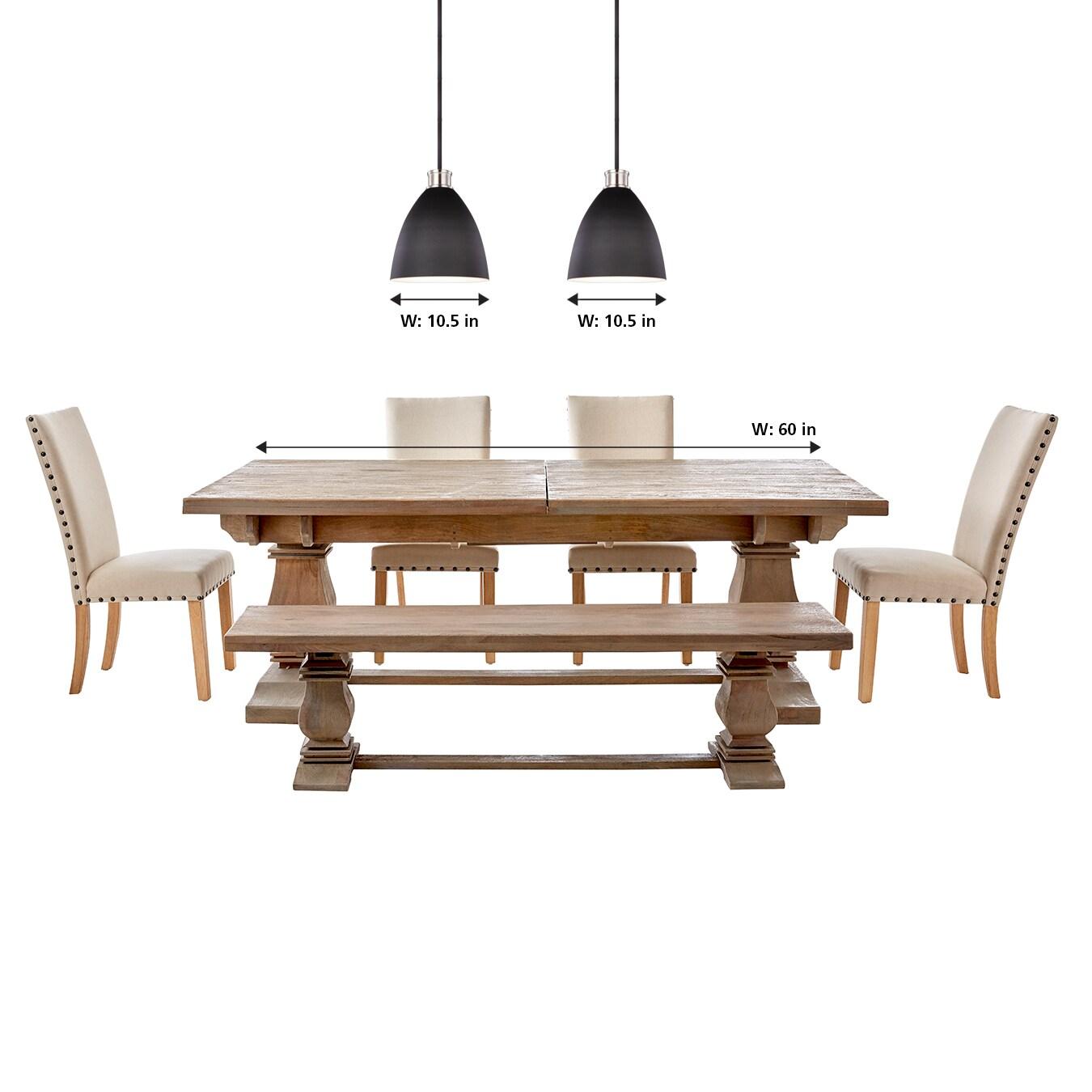 Varus Brushed Nickel 10.5" Steel Indoor/Outdoor Pendant Light