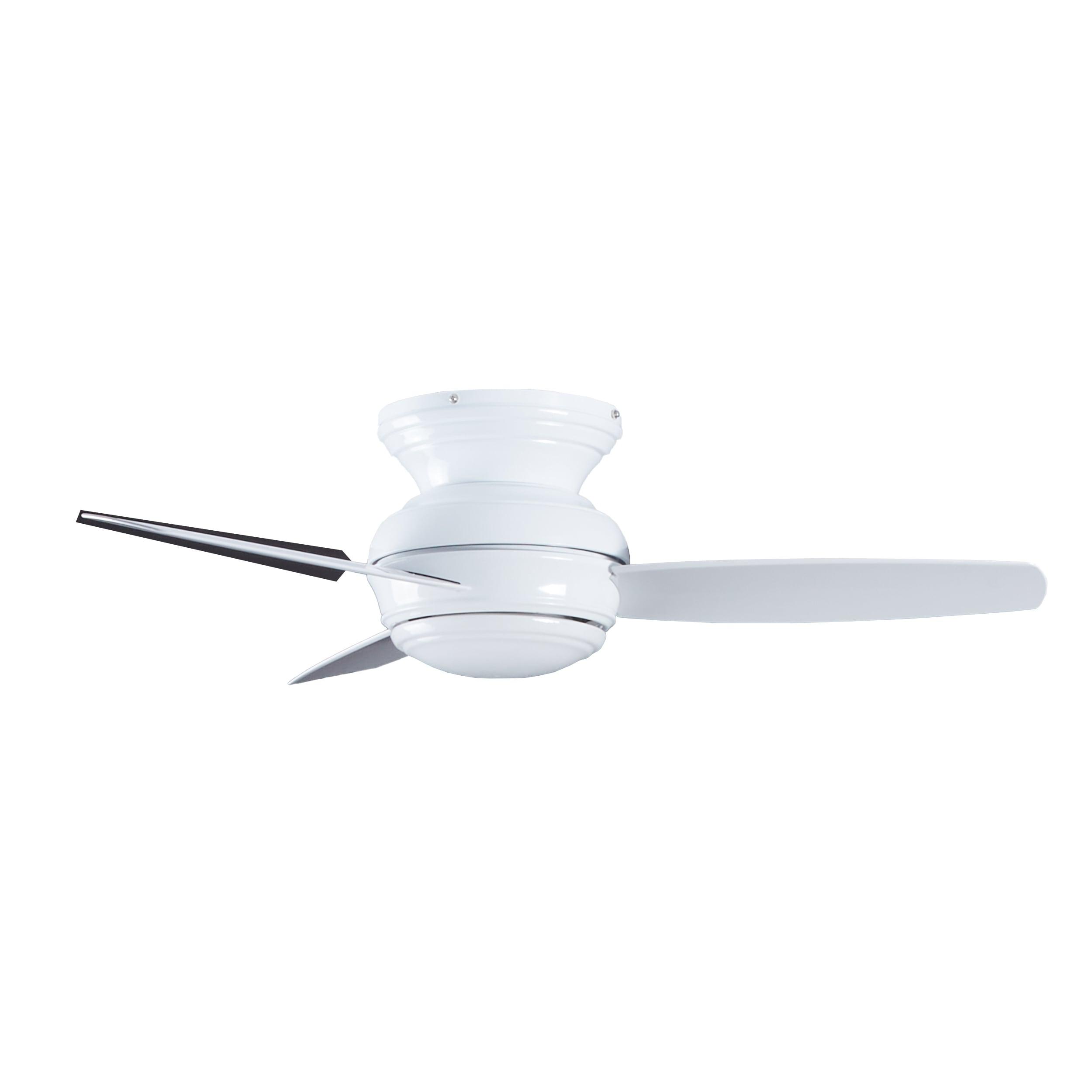 44" Minka Aire Vintage Hugger Outdoor Ceiling Fan with LED Light White Wet Rated for Patio Exterior House Porch Gazebo Garage Barn