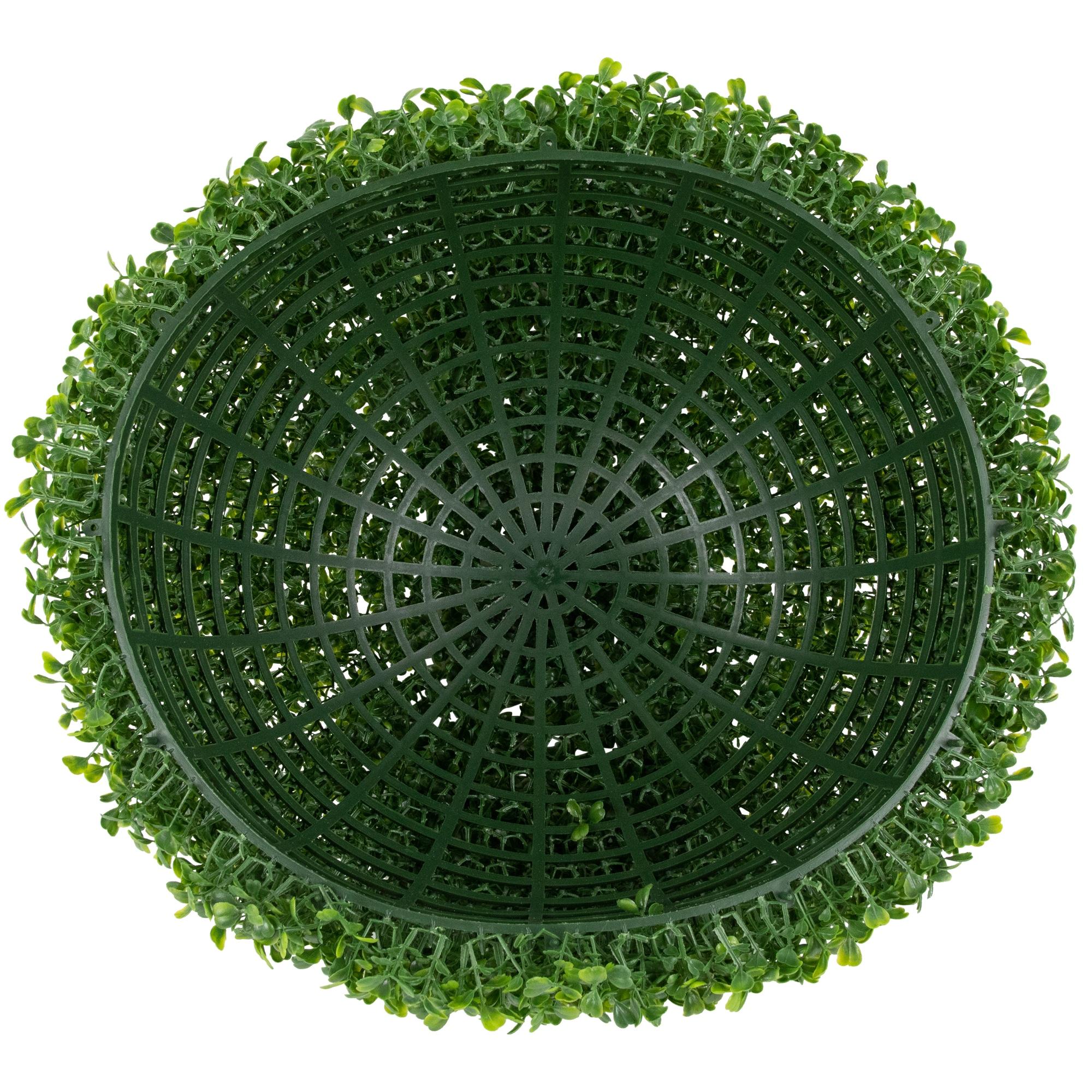 Two Tone Green Artificial Boxwood Topiary Garden Sphere