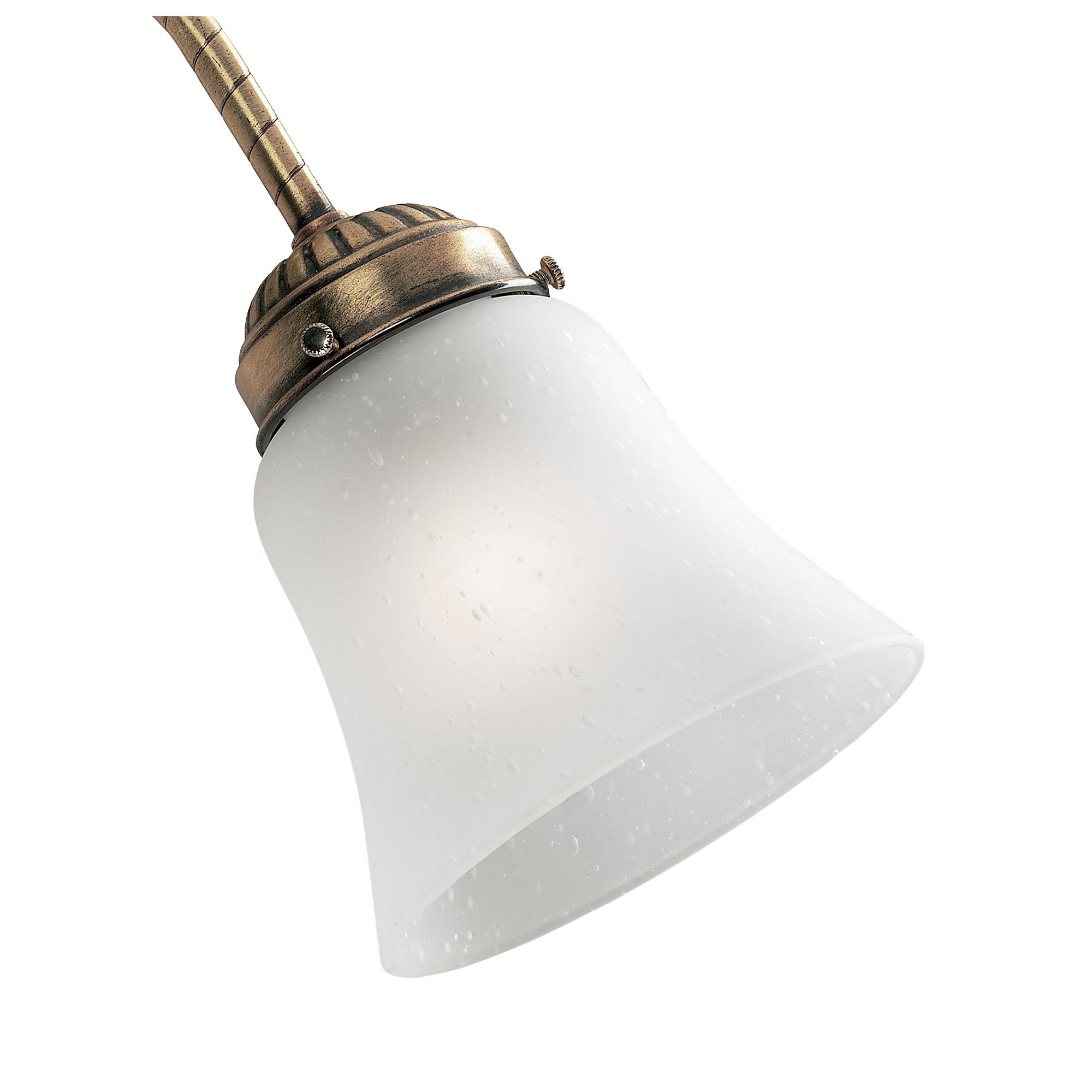 Hunter Fan 4.75" H Glass Bell Ceiling Fan Fitter Shade in White (Set of 4)