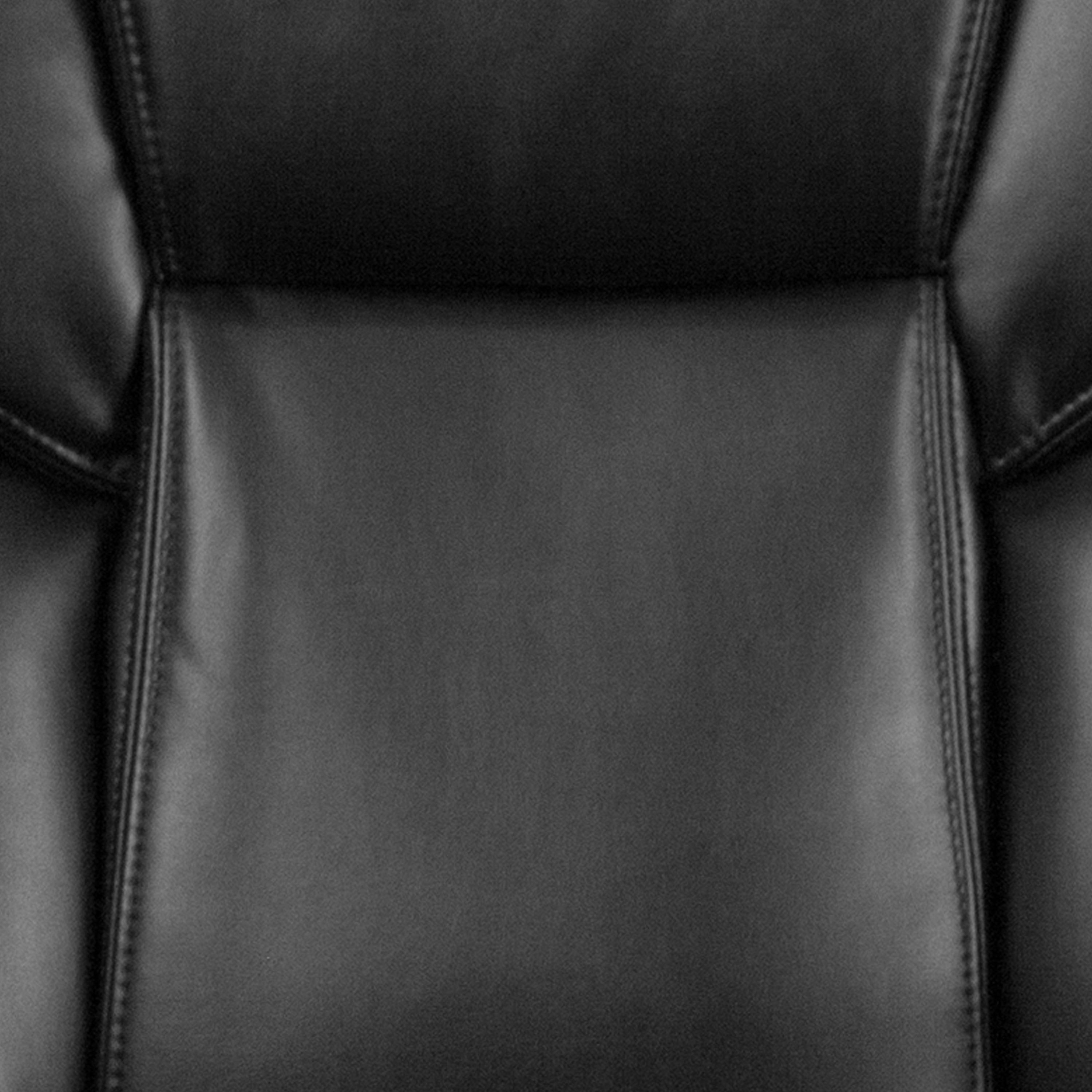 Flash Furniture Mid-Back Black LeatherSoft Executive Swivel Office Chair with Padded Arms