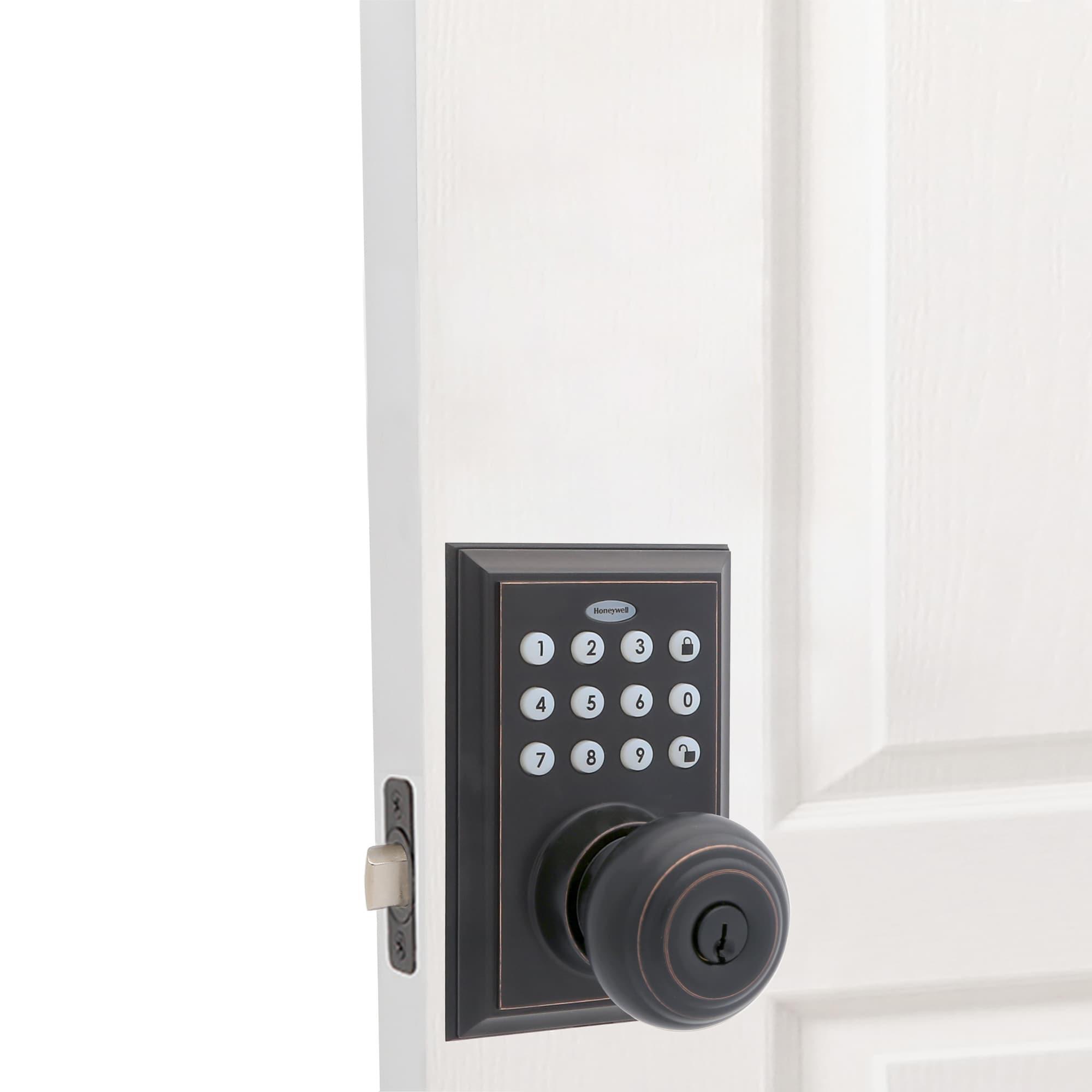 Honeywell Digital Door Lock with Keypad Set, Bluetooth Keypad Door Locks, Oil Rubbed Bronze Keypad Deadbolt for Secure Access, Convenient Entry and Enhanced Security, Model 8832401S