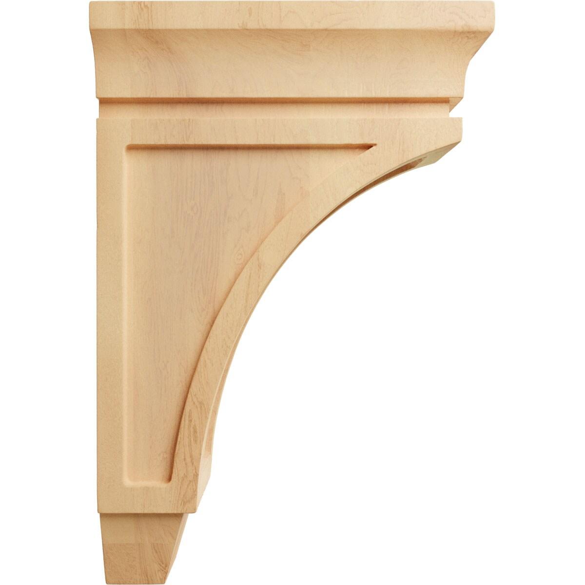 Small Natural Red Oak Wood Corbel Bracket