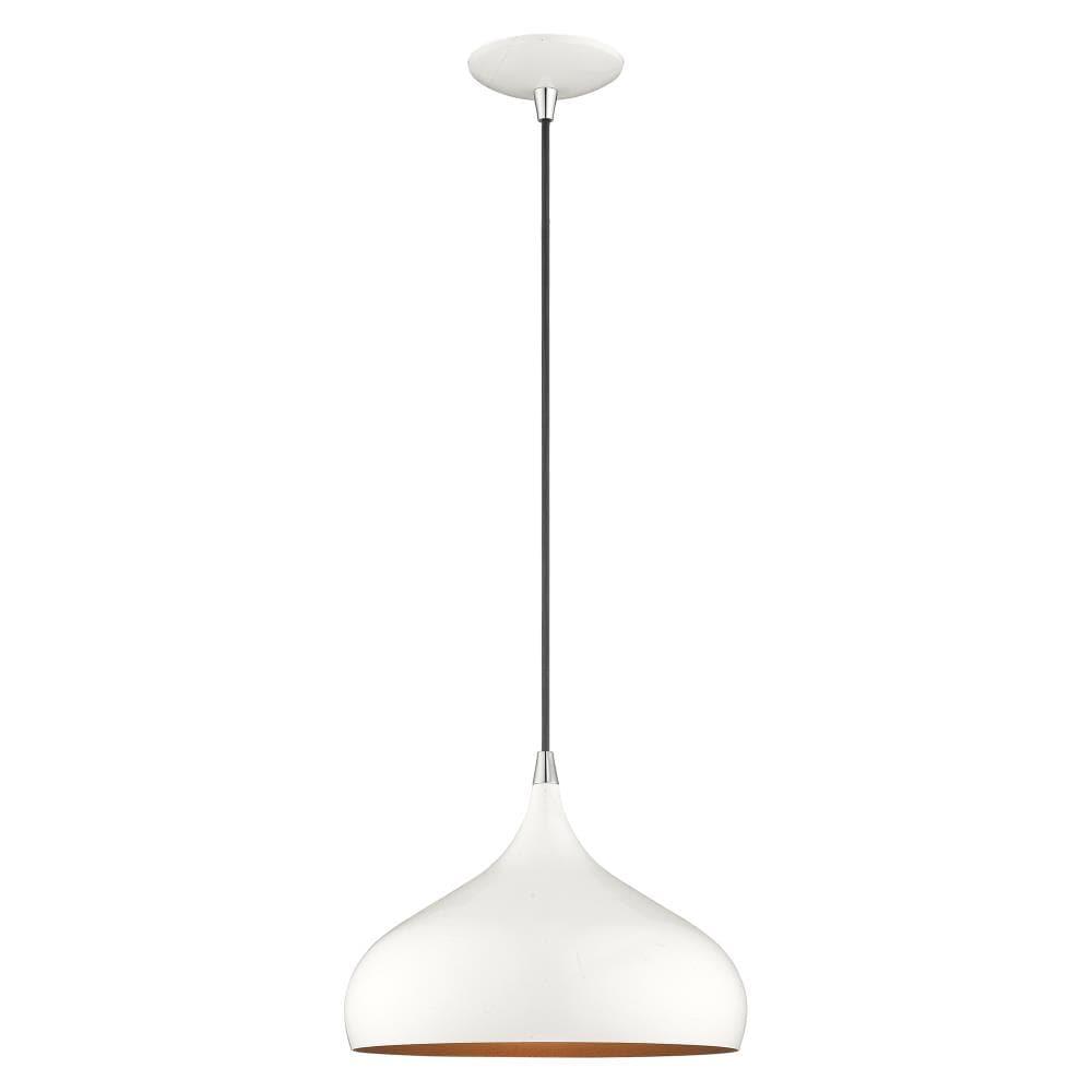 Livex Lighting Amador 1 - Light Pendant in  Shiny White