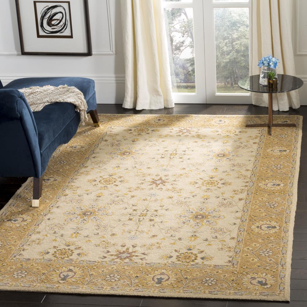 Easy Care EZC751 Hand Hooked Area Rug - Ivory/Beige - 6'x9' - Safavieh.