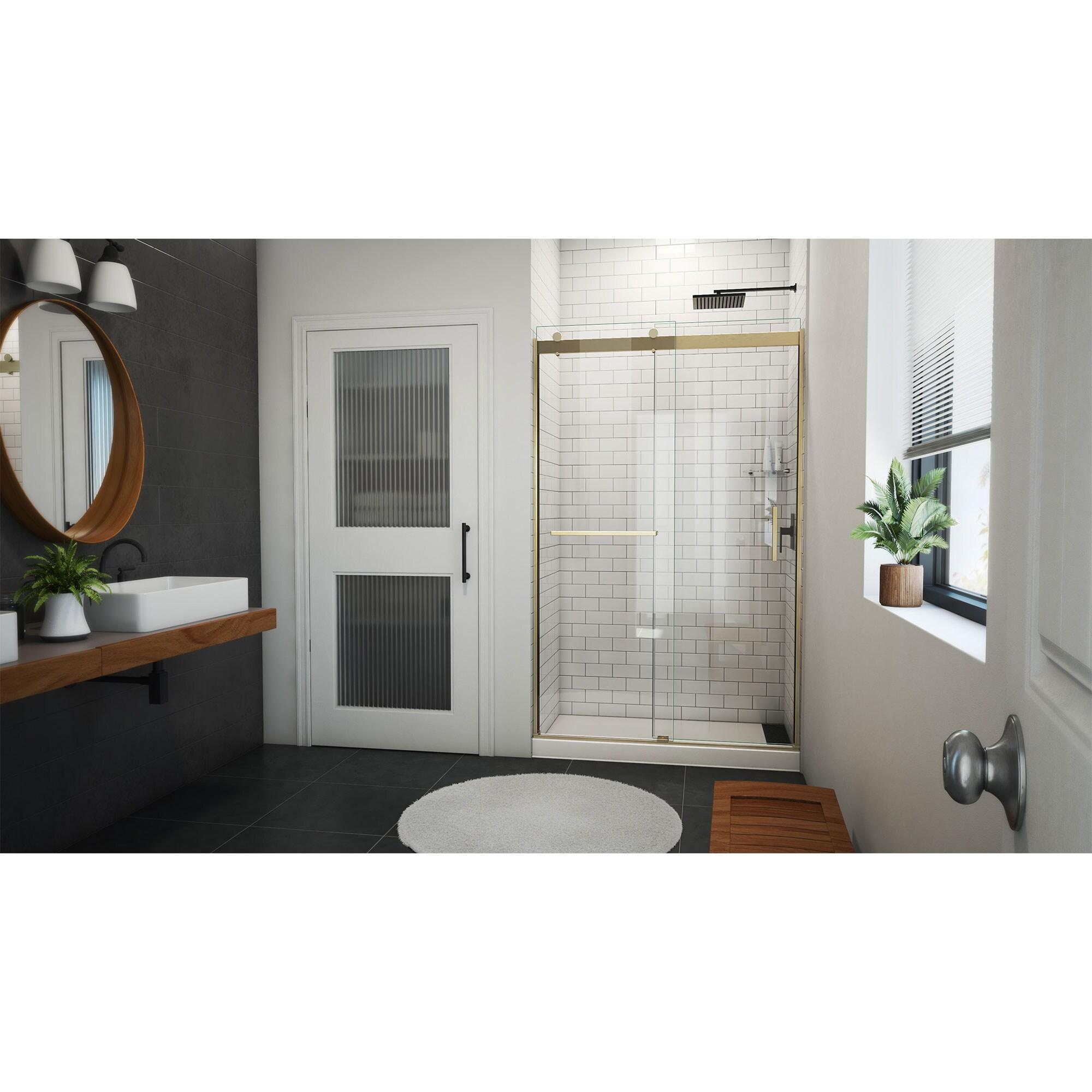 Sapphire-V 44cm W x 76cm H Frameless Tub Door with