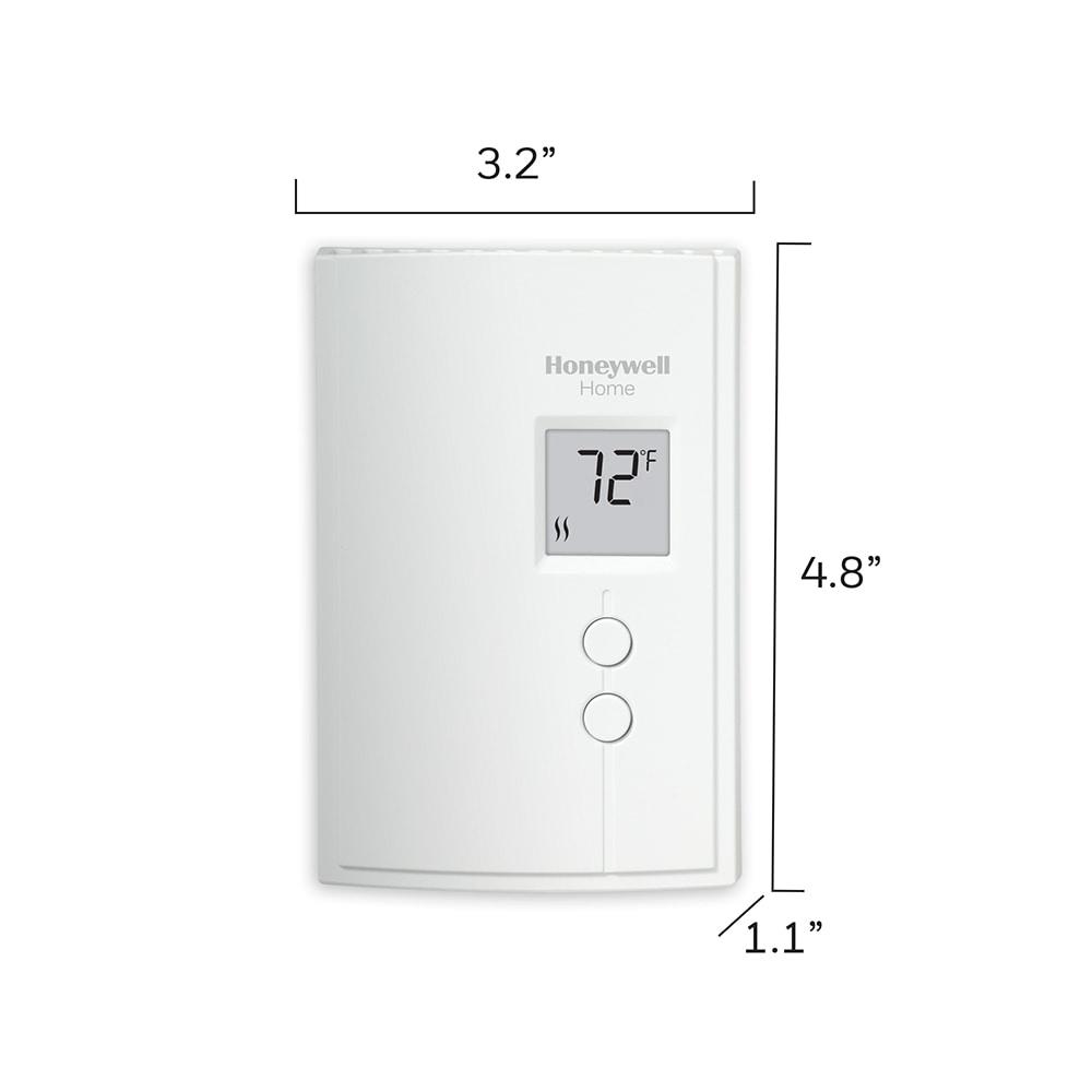 Honeywell Digital Non-Programmable Line Volt Thermostat for Electric Heat, White