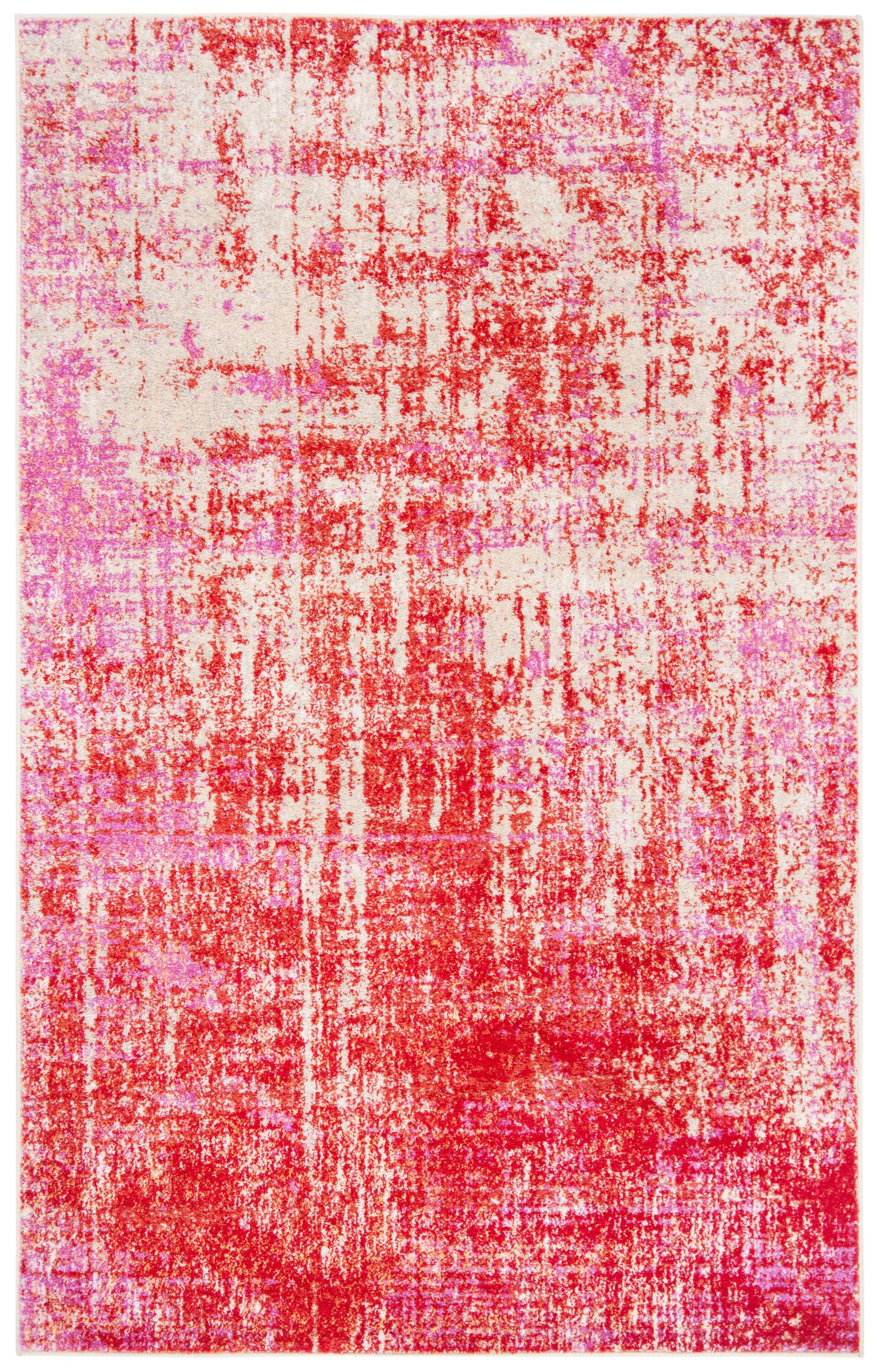 Adirondack ADR207 Machine Made Indoor Area Rug - Red/Gold - 4'x6' - Safavieh