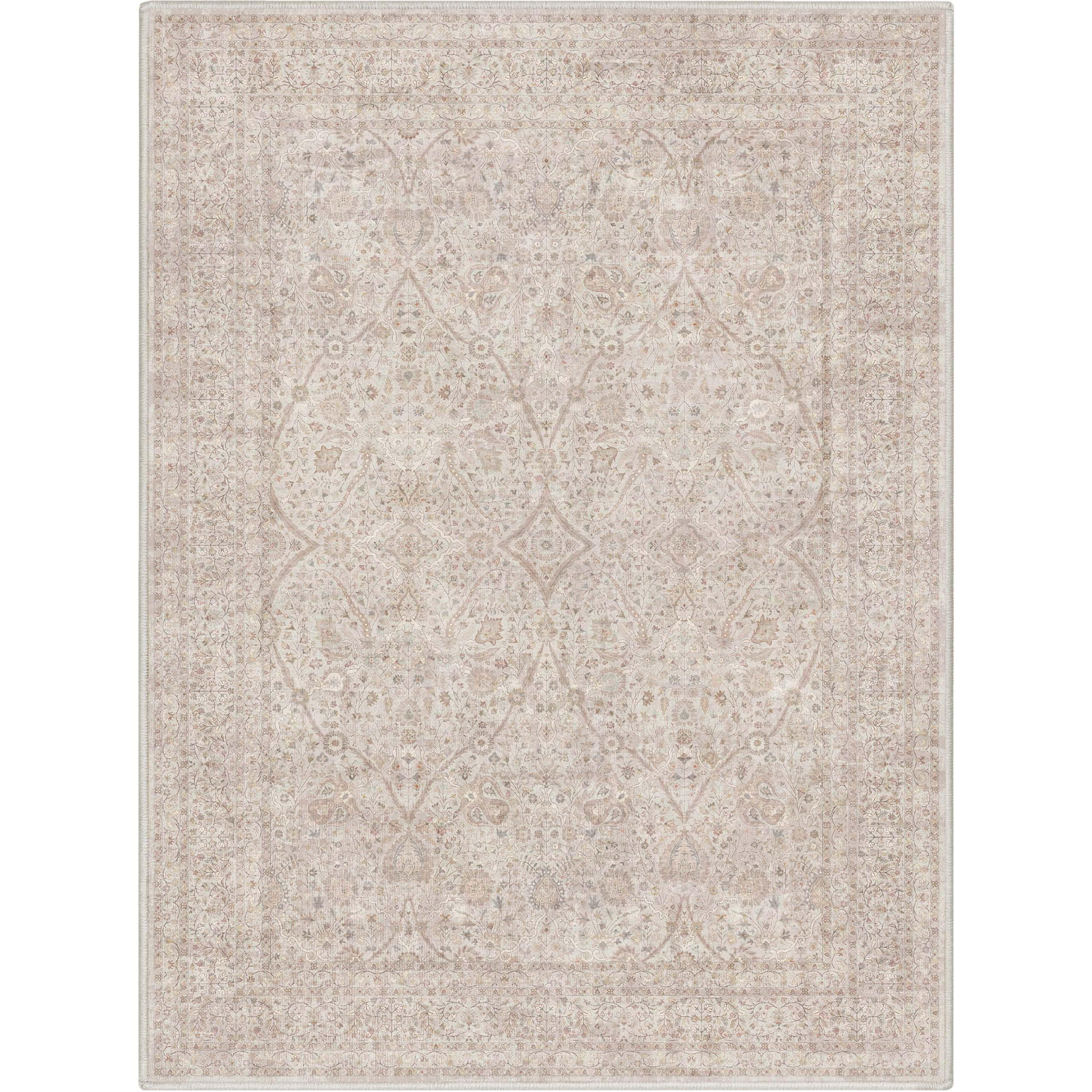 Well Woven Asha Isolde Vintage Oriental Botanical Ivory & Cream Area Rug