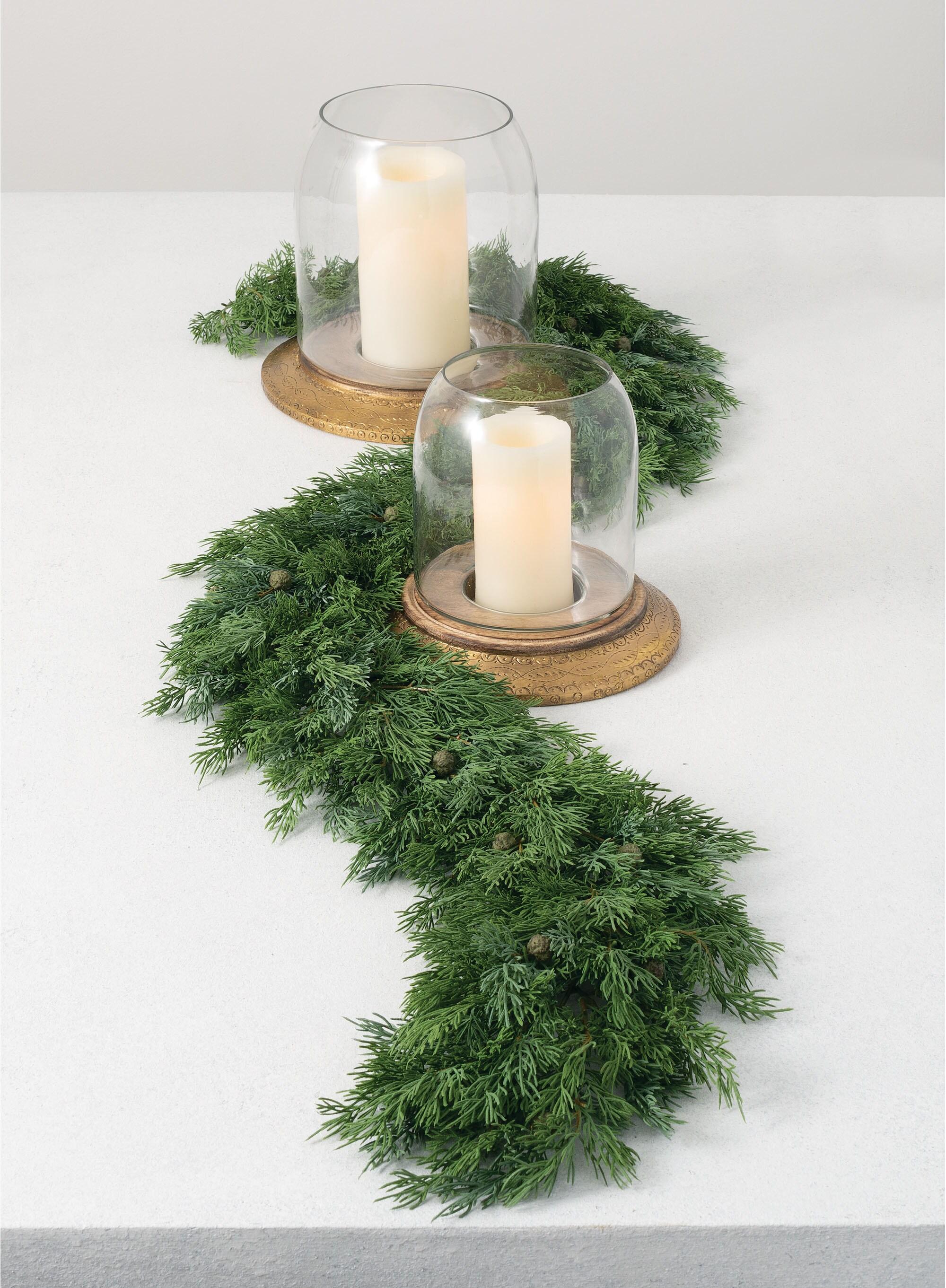 Sullivans Artificial Soft Touch Cedar Garland 80"L Green