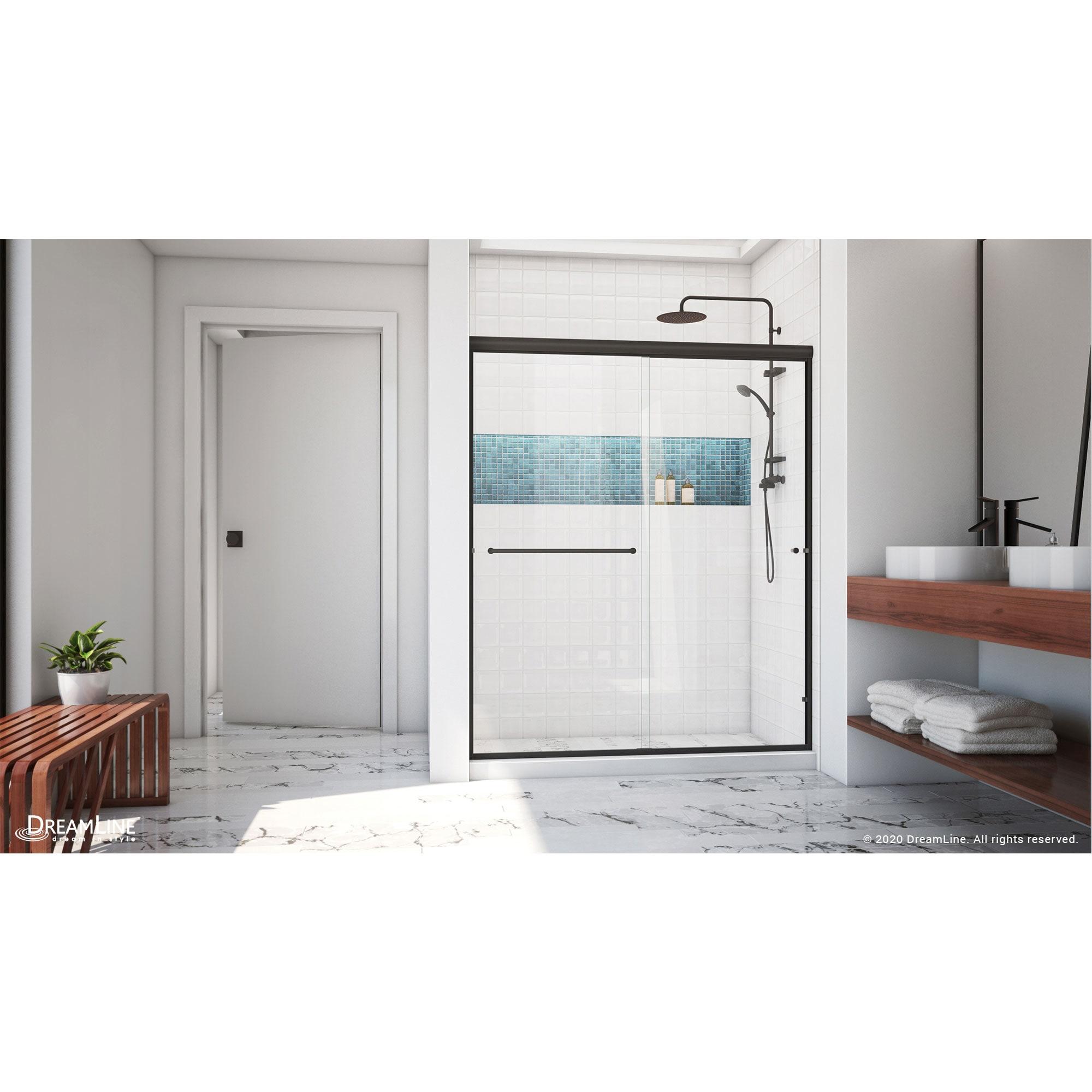 Alliance Pro 56" W x 70" H Bypass Semi-Frameless Shower Door with ClearMax Technology