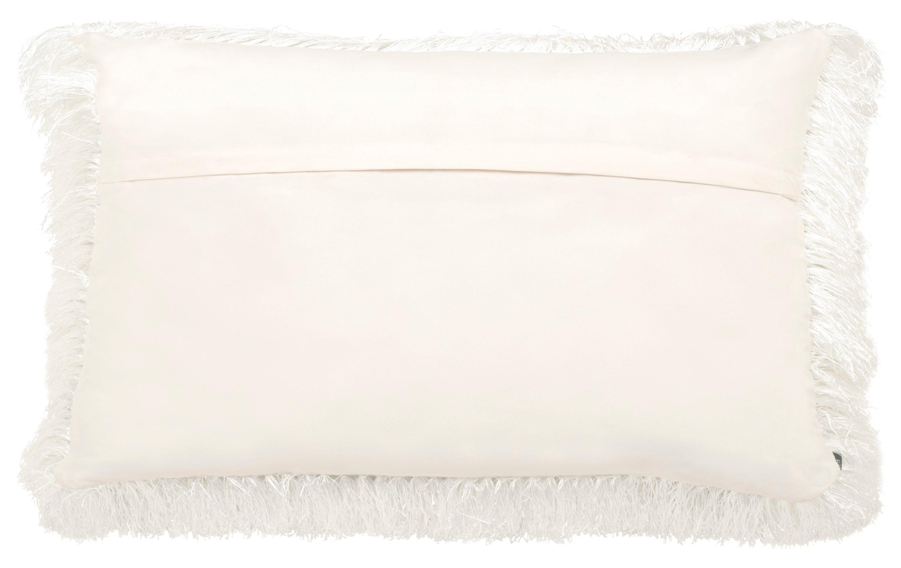 Indoor/Outdoor Shag Pillow - Pearl - 12"X20" - Safavieh