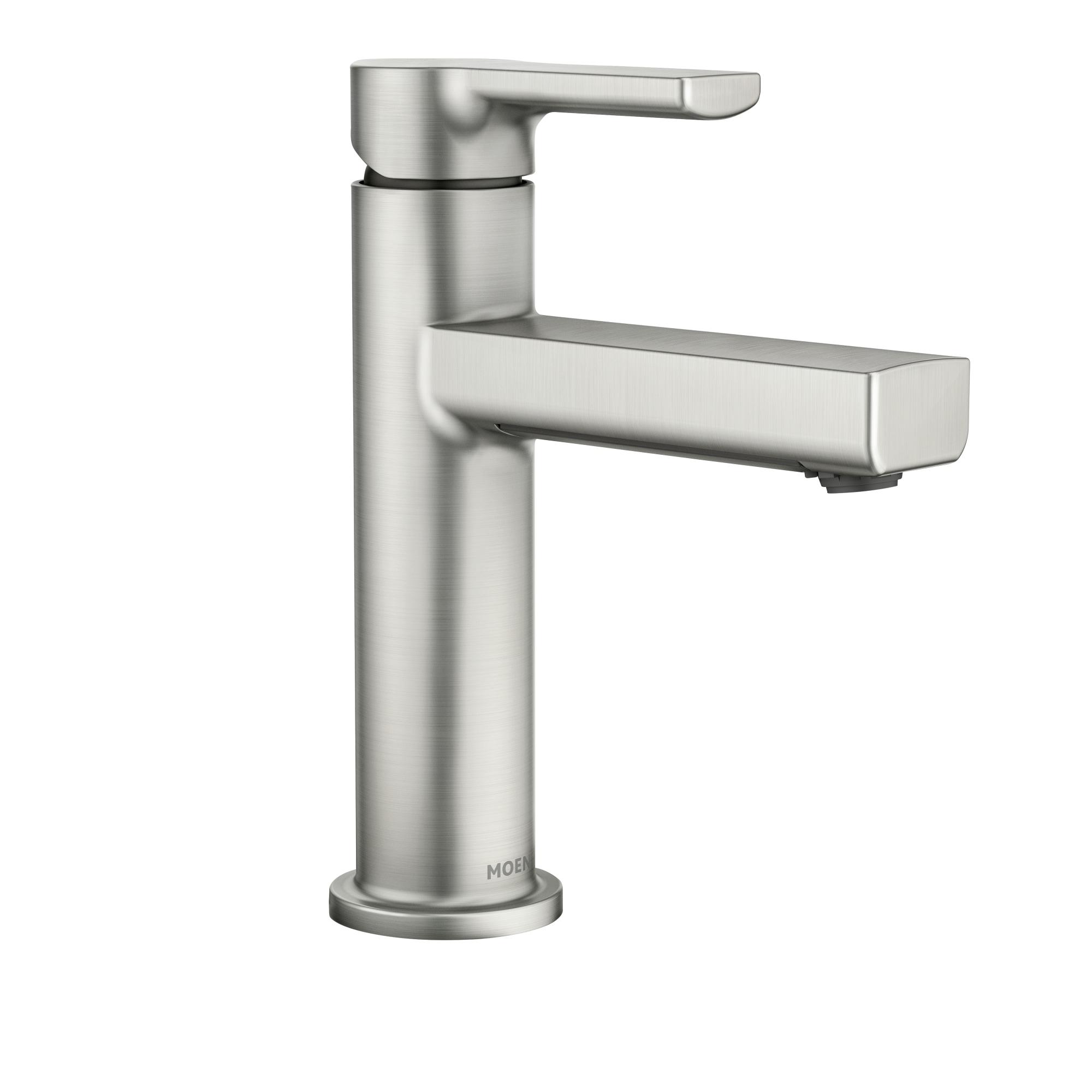 Moen Rinza 1-Handle Lever Centerset Bathroom Faucet, Spot Resist Brushed Nickel