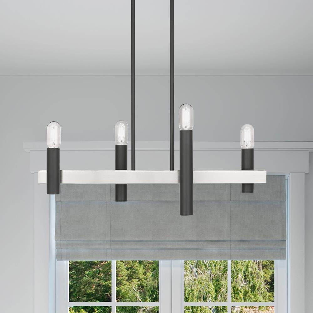 Livex Lighting Helsinki 4 - Light Chandelier in  Scandinavian Gray