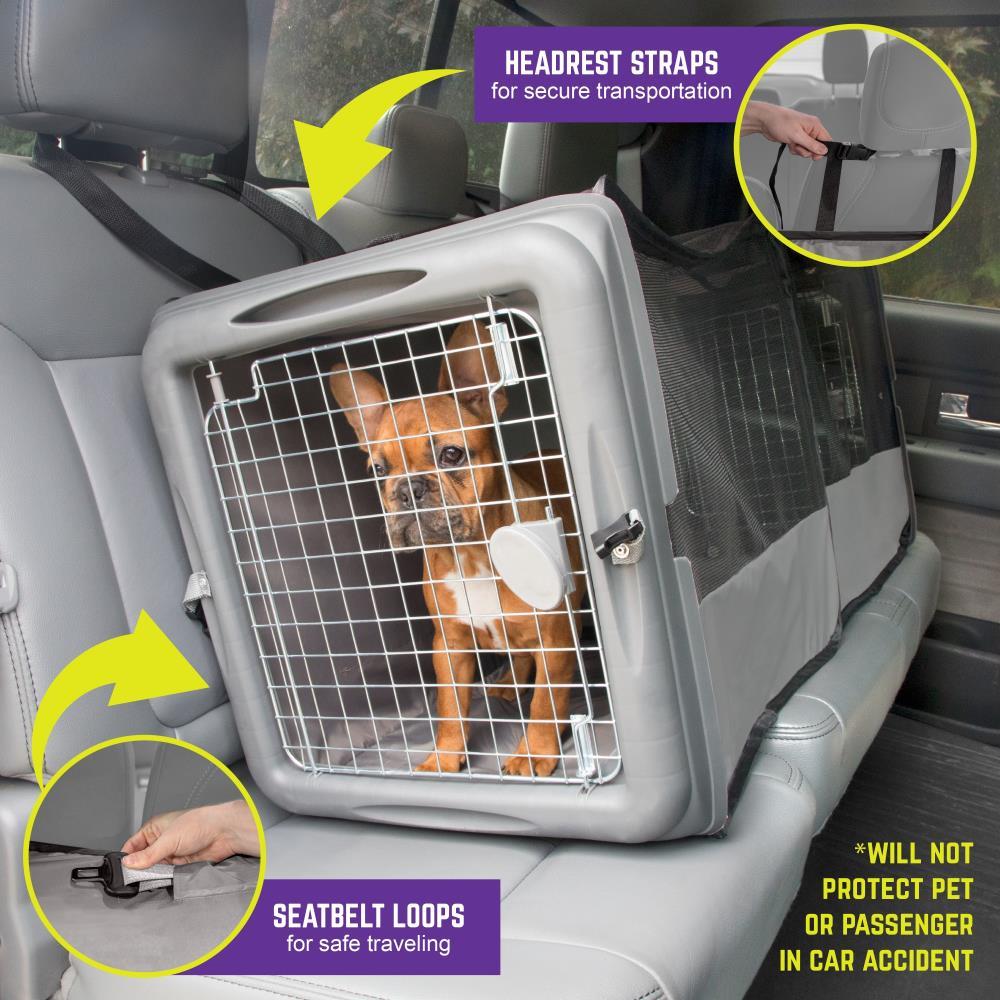 Large Portable Waterproof Pet Travel Kennel with Mesh Panels